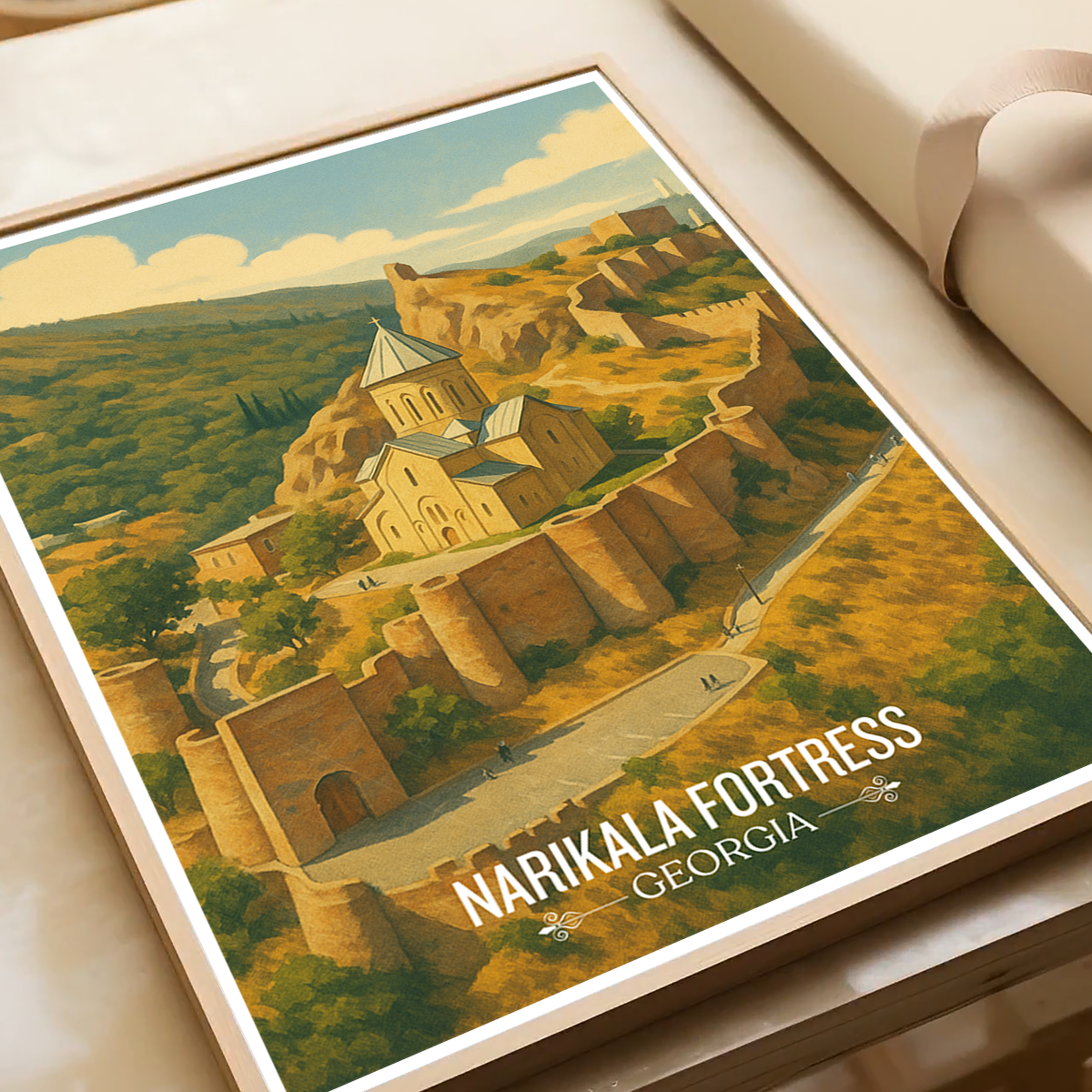 Narikala Fortress - Tbilisi – Georgia - Travel Wall Art Print - Art Print - Travel Art Poster