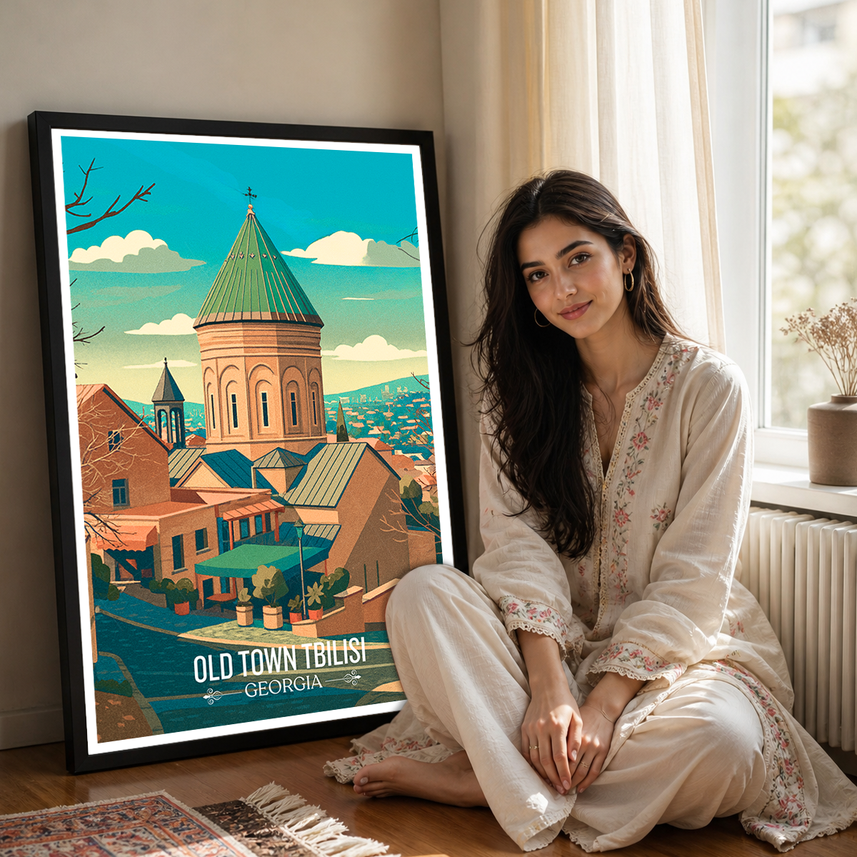 Old Town Tbilisi – Georgia - Travel Wall Art Print - Art Print - Travel Art Poster