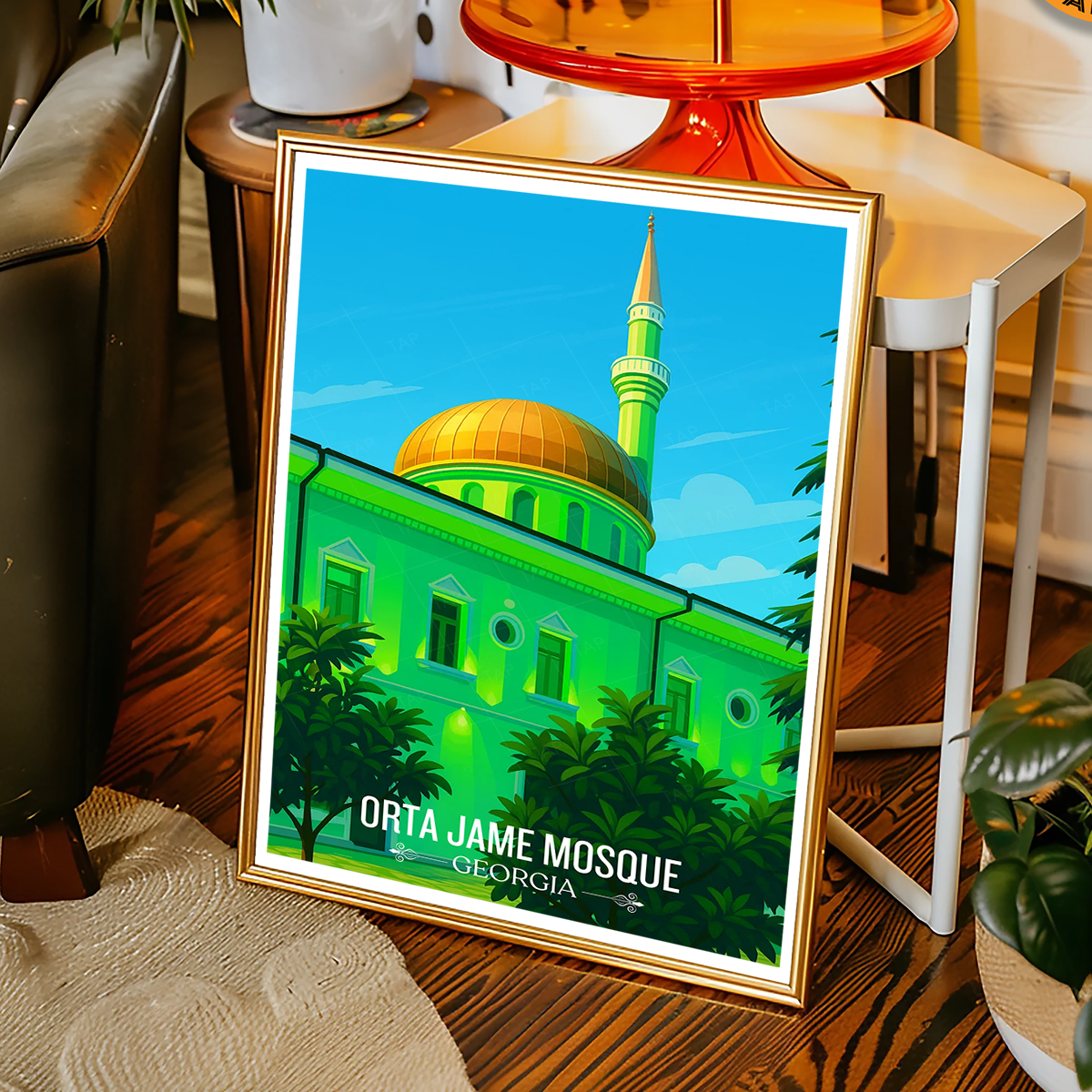 Orta Jame Mosque – Georgia - Travel Wall Art Print - Art Print - Travel Art Poster