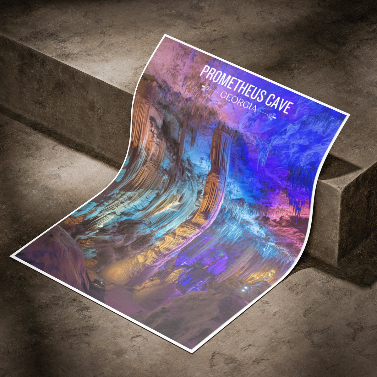 Prometheus Cave – Georgia - Travel Wall Art Print - Art Print - Travel Art Poster