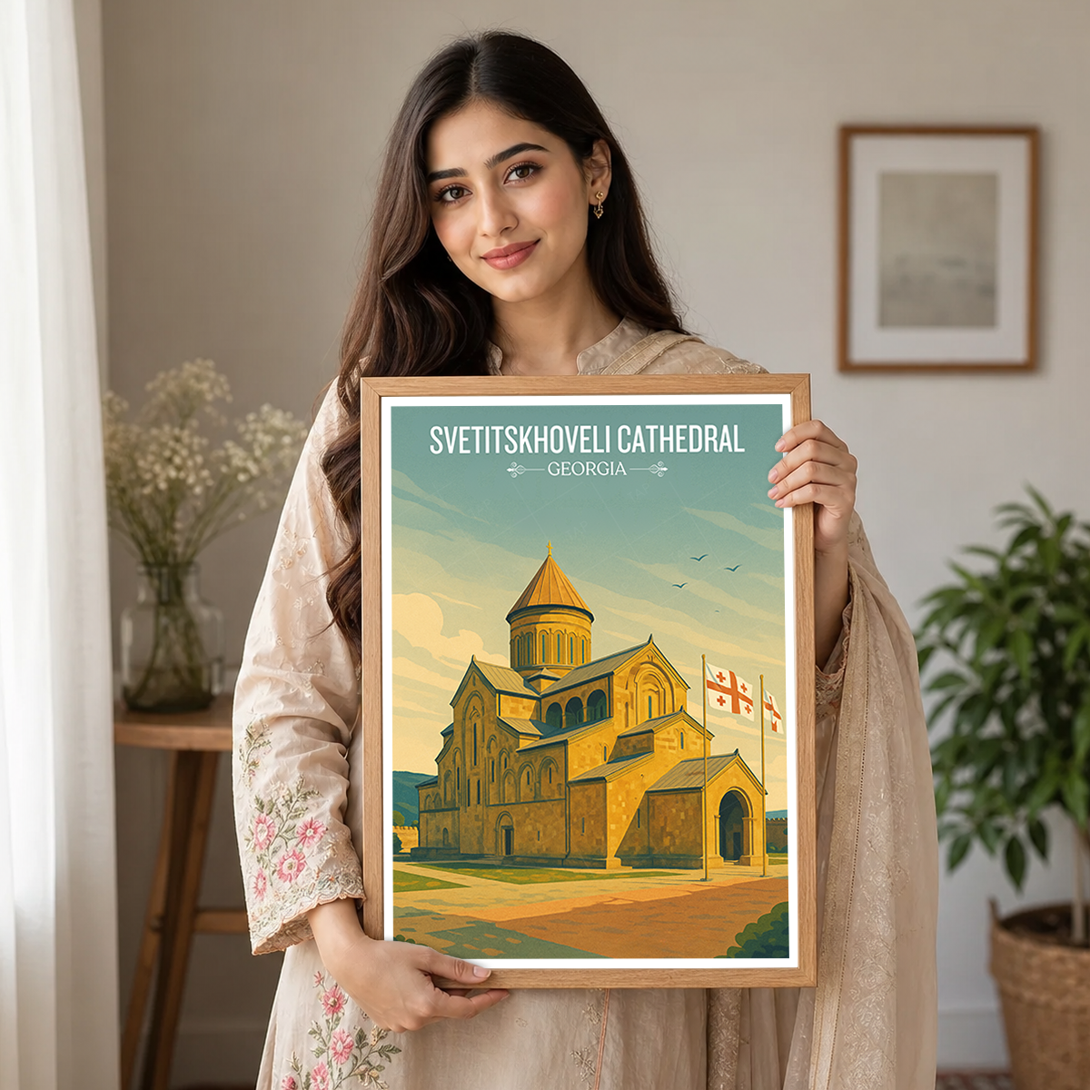 Svetitskhoveli Cathedral – Georgia - Travel Wall Art Print - Art Print - Travel Art Poster