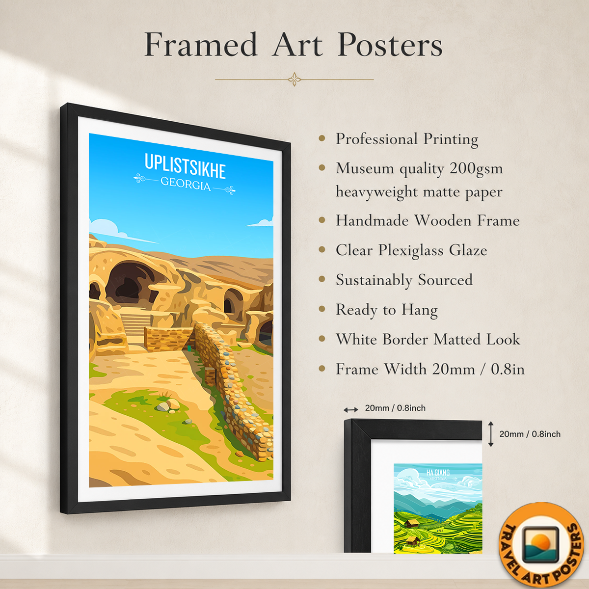 Uplistsikhe – Georgia - Travel Wall Art Print - Art Print - Travel Art Poster