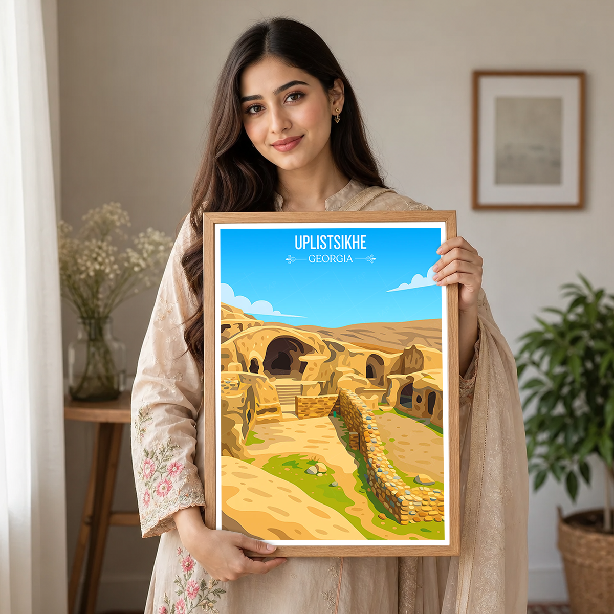 Uplistsikhe – Georgia - Travel Wall Art Print - Art Print - Travel Art Poster