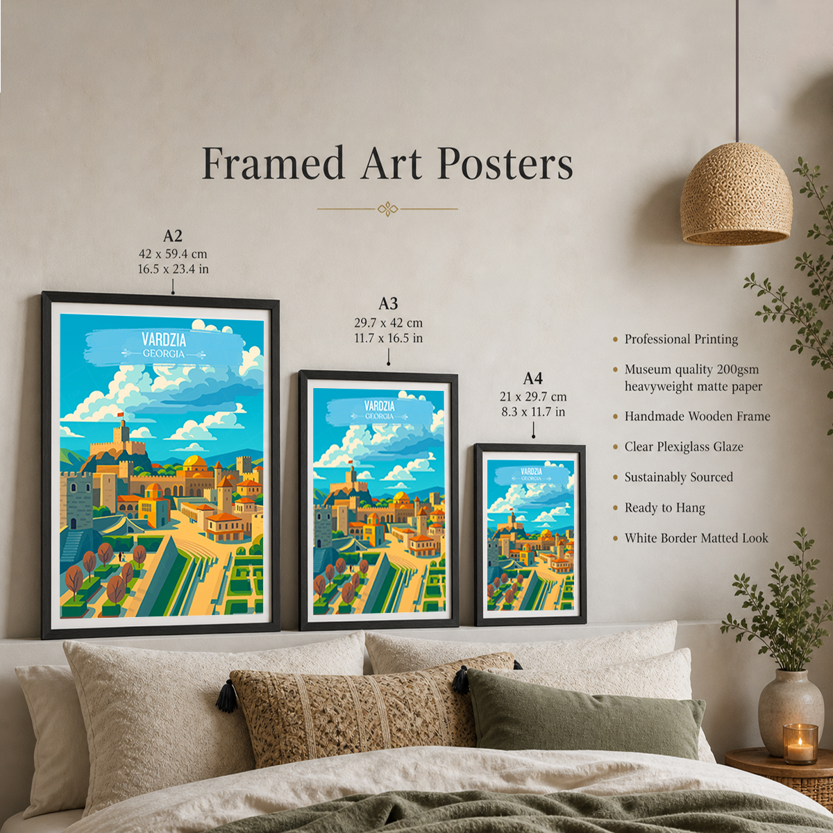 Vardzia – Georgia - Travel Wall Art Print - Art Print - Travel Art Poster