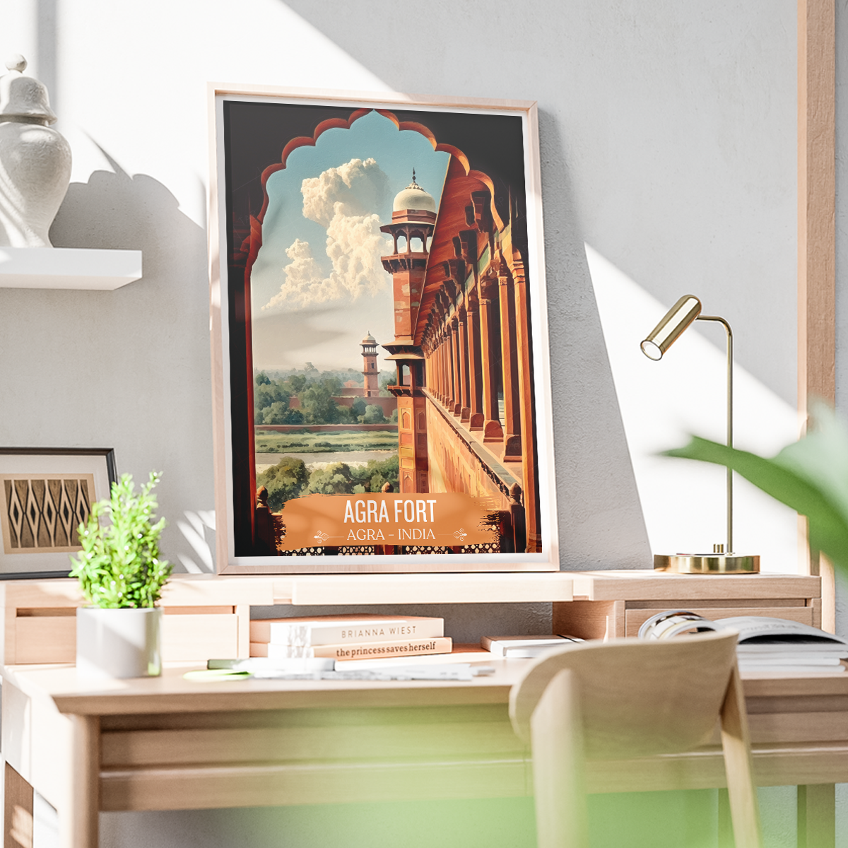 Agra Fort - Agra - India - Travel Wall Art Print - Art Print - Travel Art Poster