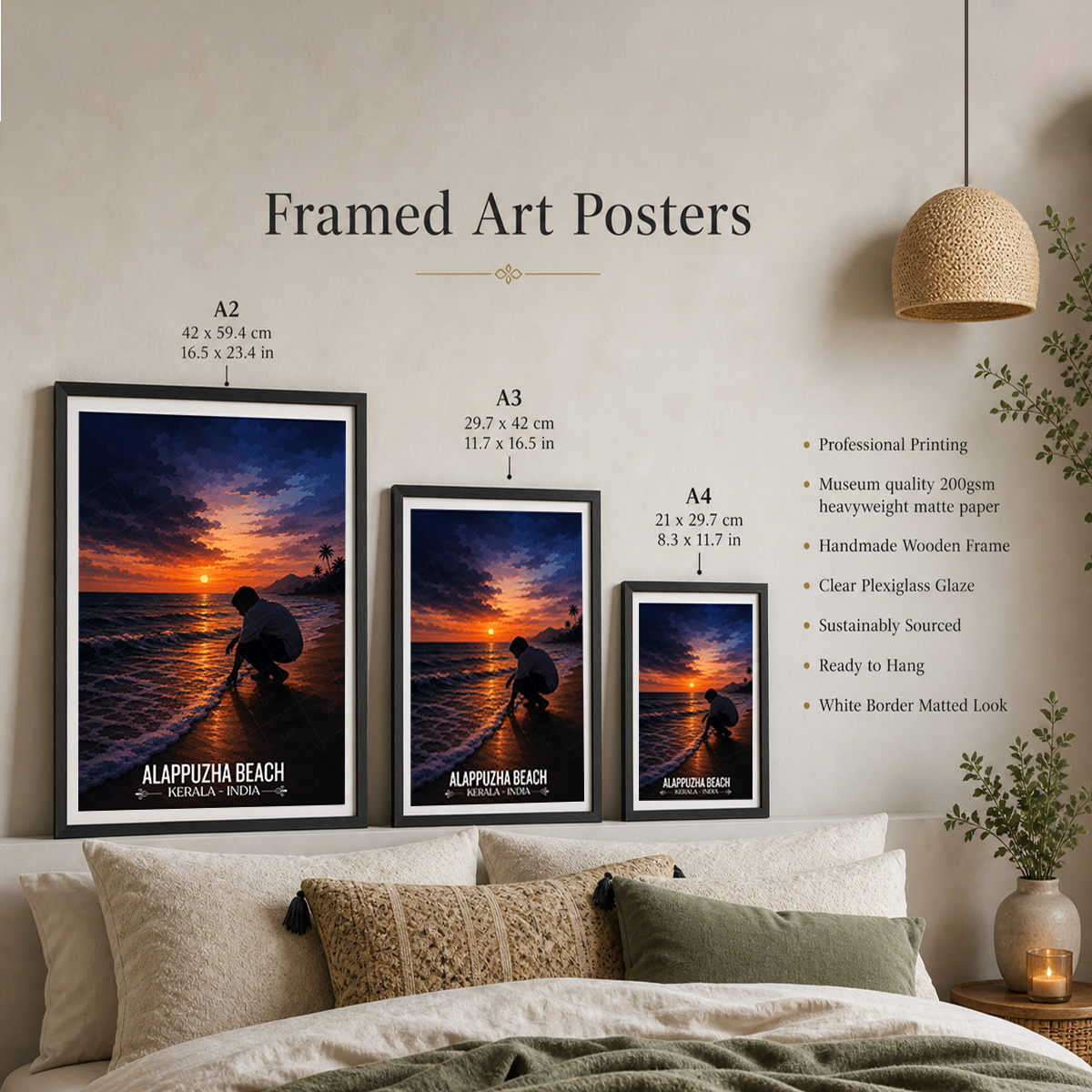 Alappuzha Beach - Kerala - India - Travel Wall Art Print - Art Print - Travel Art Poster