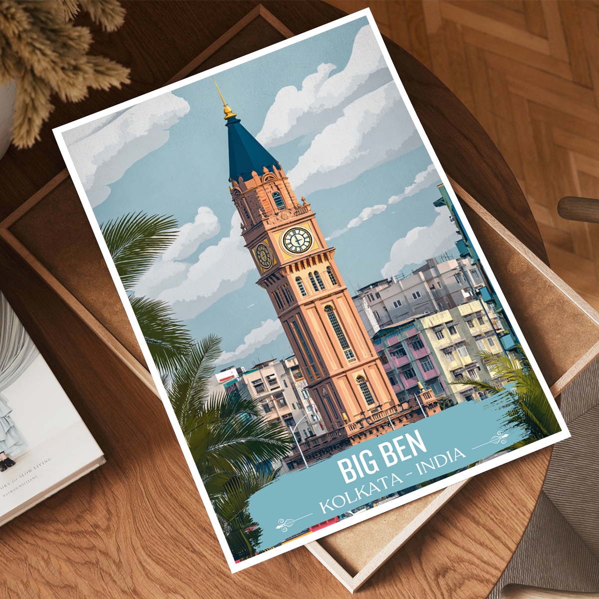 Big Ben - Kolkata - India - Travel Wall Art Print - Art Print - Travel Art Poster