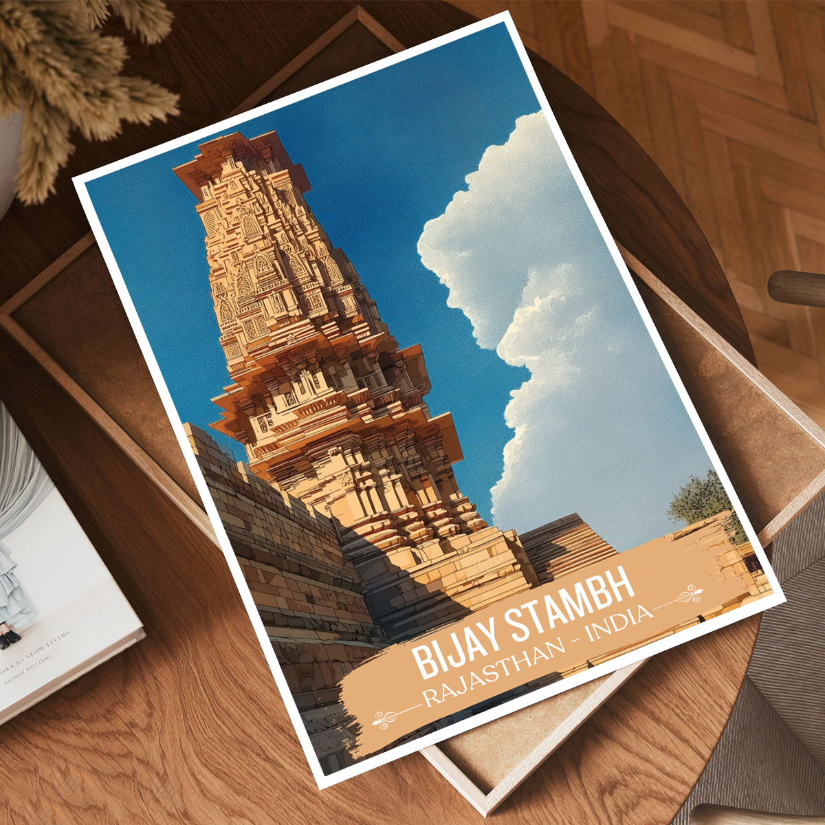 Bijay Stambh - Rajasthan - India - Travel Wall Art Print - Art Print - Travel Art Poster