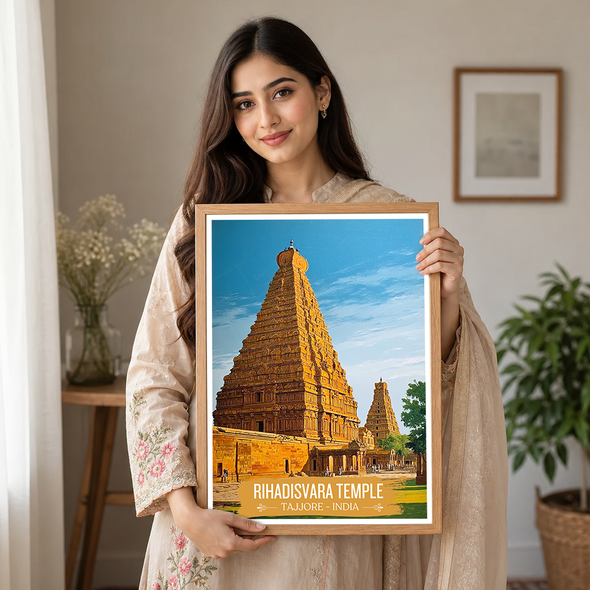 Rihadisvara Temple - Tajjore - India - Travel Wall Art Print Poster - Art Print - Travel Art Poster