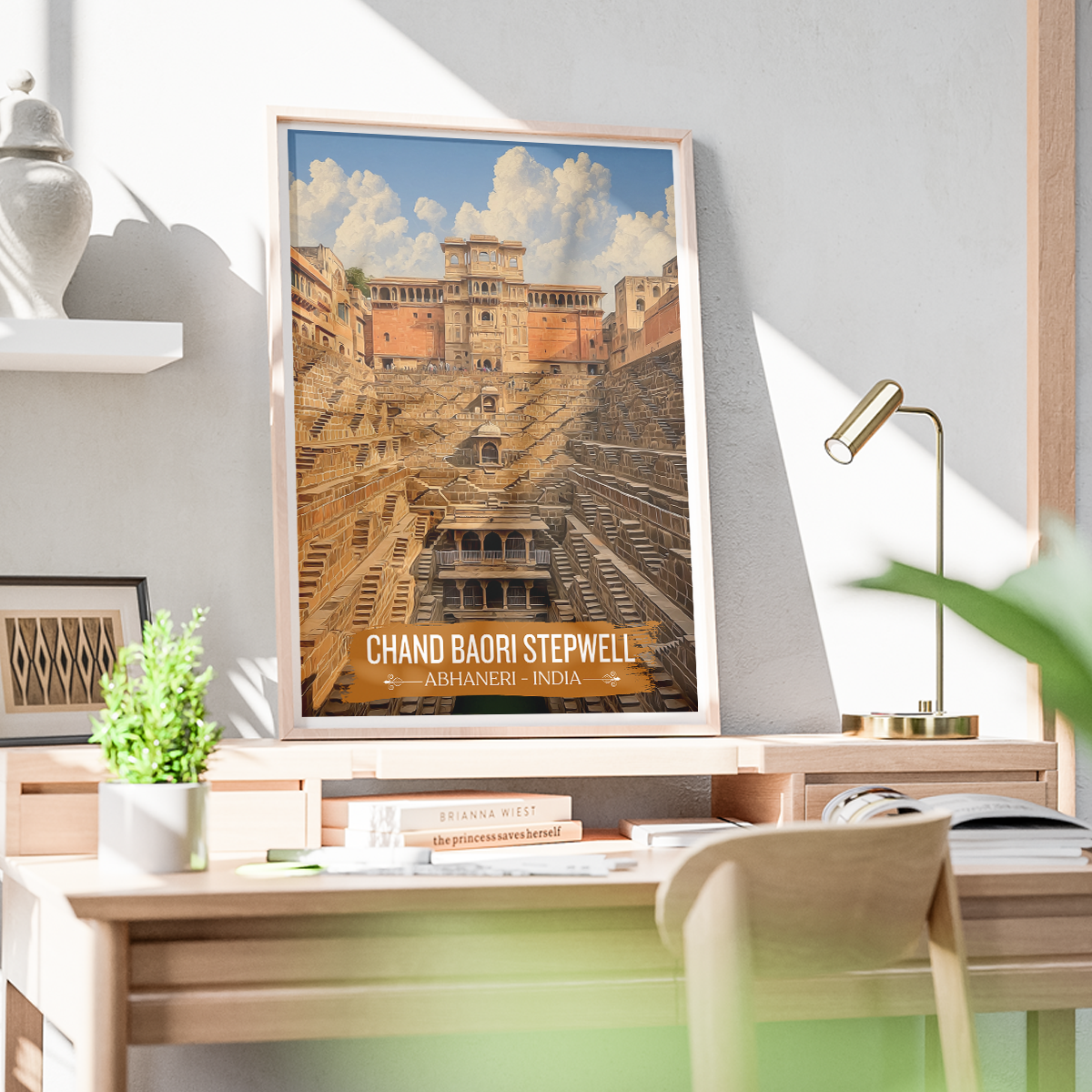 Chand Baori Stepwell - Abhaneri - India - Travel Wall Art Print Poster - Art Print - Travel Art Poster