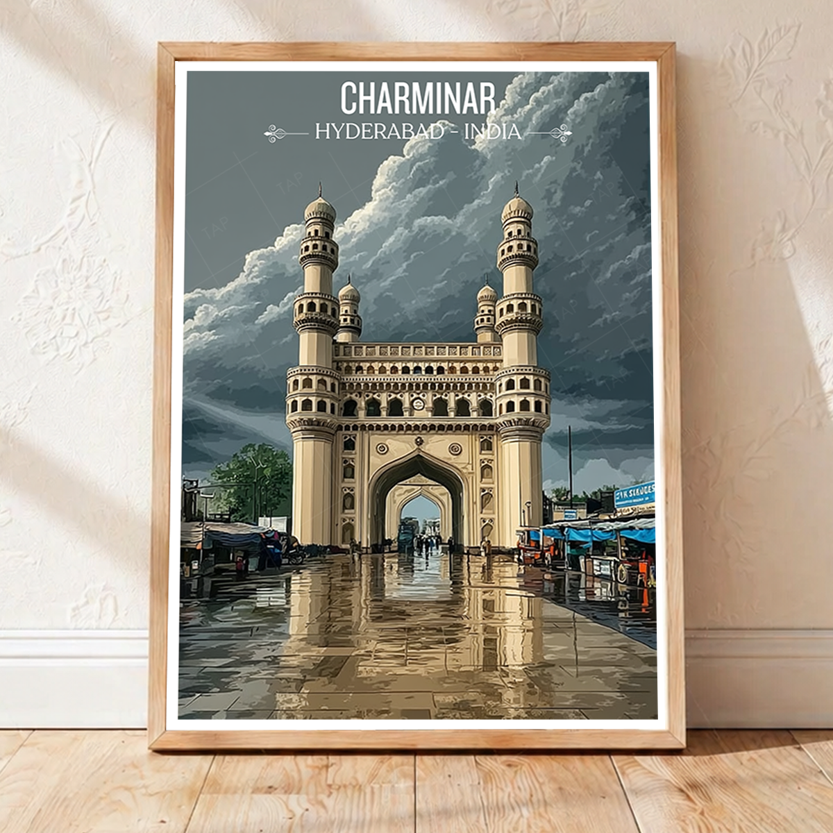 Charminar Masjid - Hyderabad - India - Travel Wall Art Print Poster - Art Print - Travel Art Poster