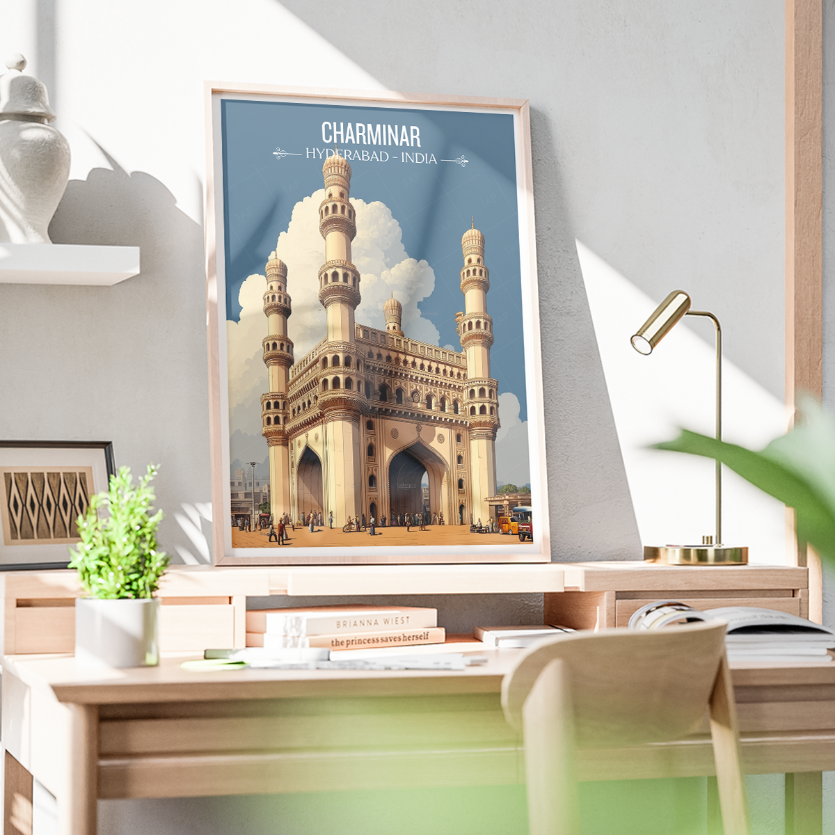 Charminar Mosque - Hyderabad - India - Travel Wall Art Print Poster - Art Print - Travel Art Poster