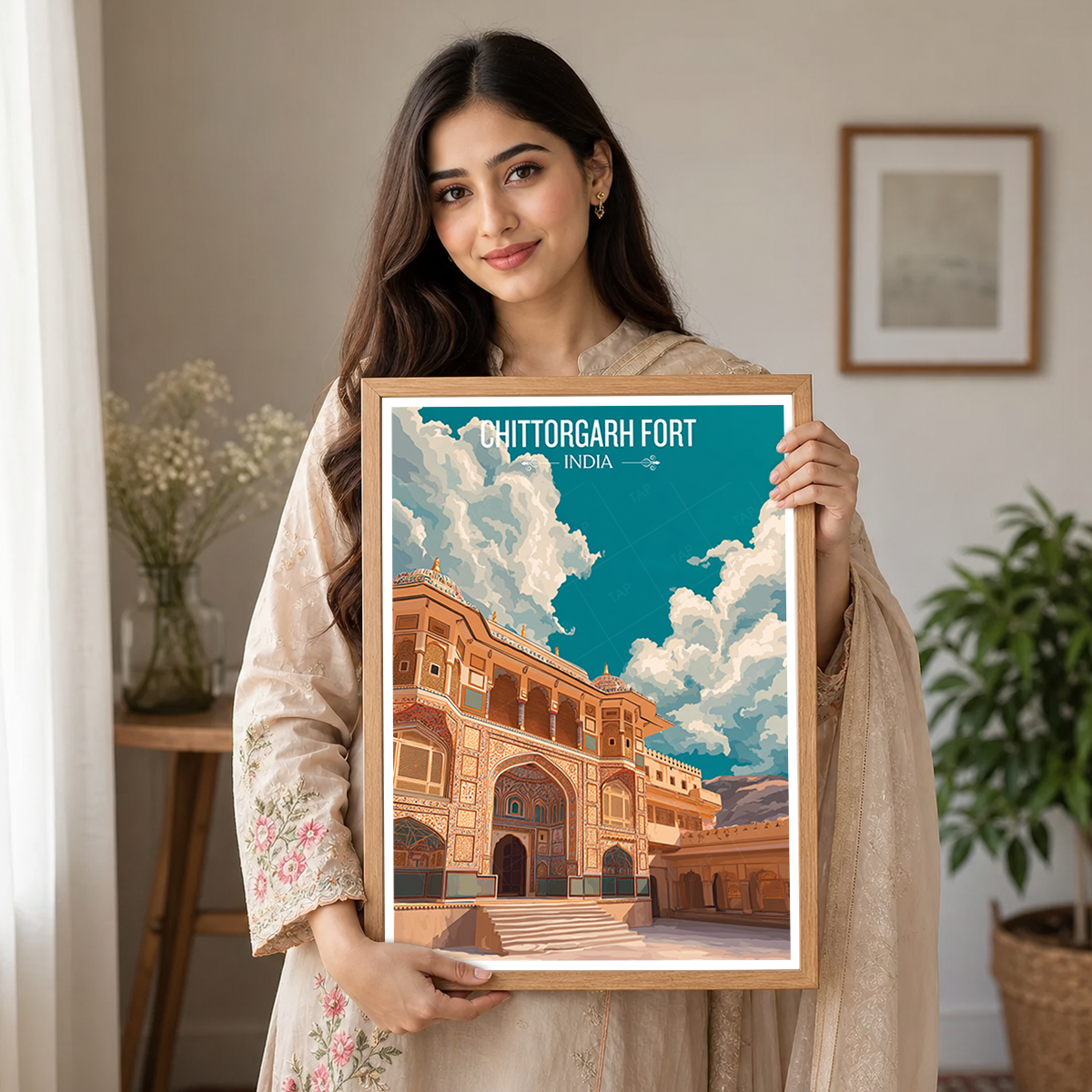 Chittorgarh Fort - Rajasthan - India - Travel Wall Art Print Poster - Art Print - Travel Art Poster