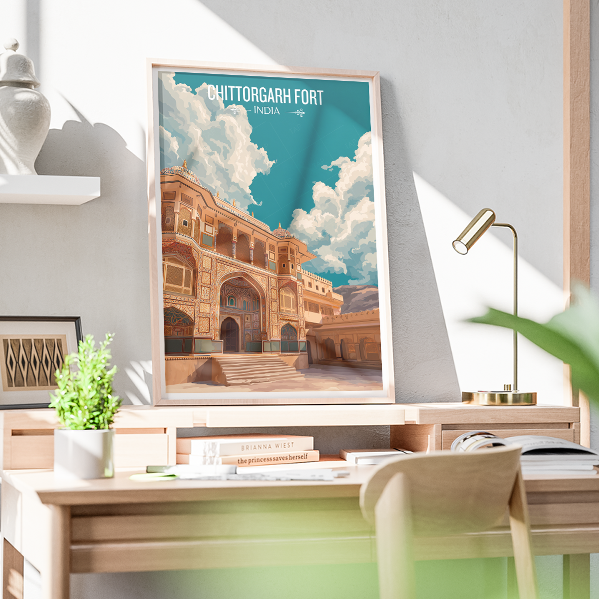 Chittorgarh Fort - Rajasthan - India - Travel Wall Art Print Poster - Art Print - Travel Art Poster