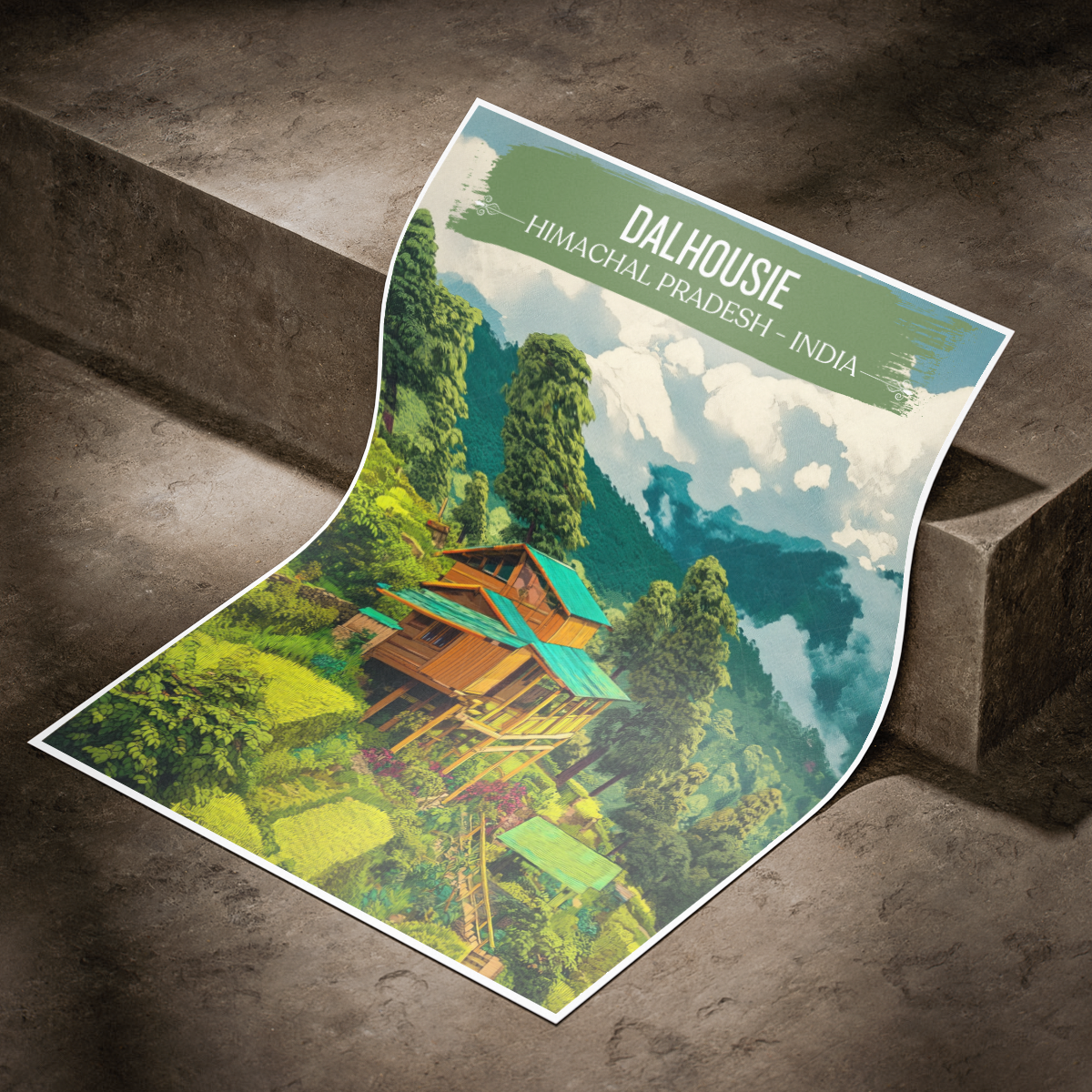 Dalhousie - Himachal Pradesh - India - Travel Wall Art Print Poster - Art Print - Travel Art Poster