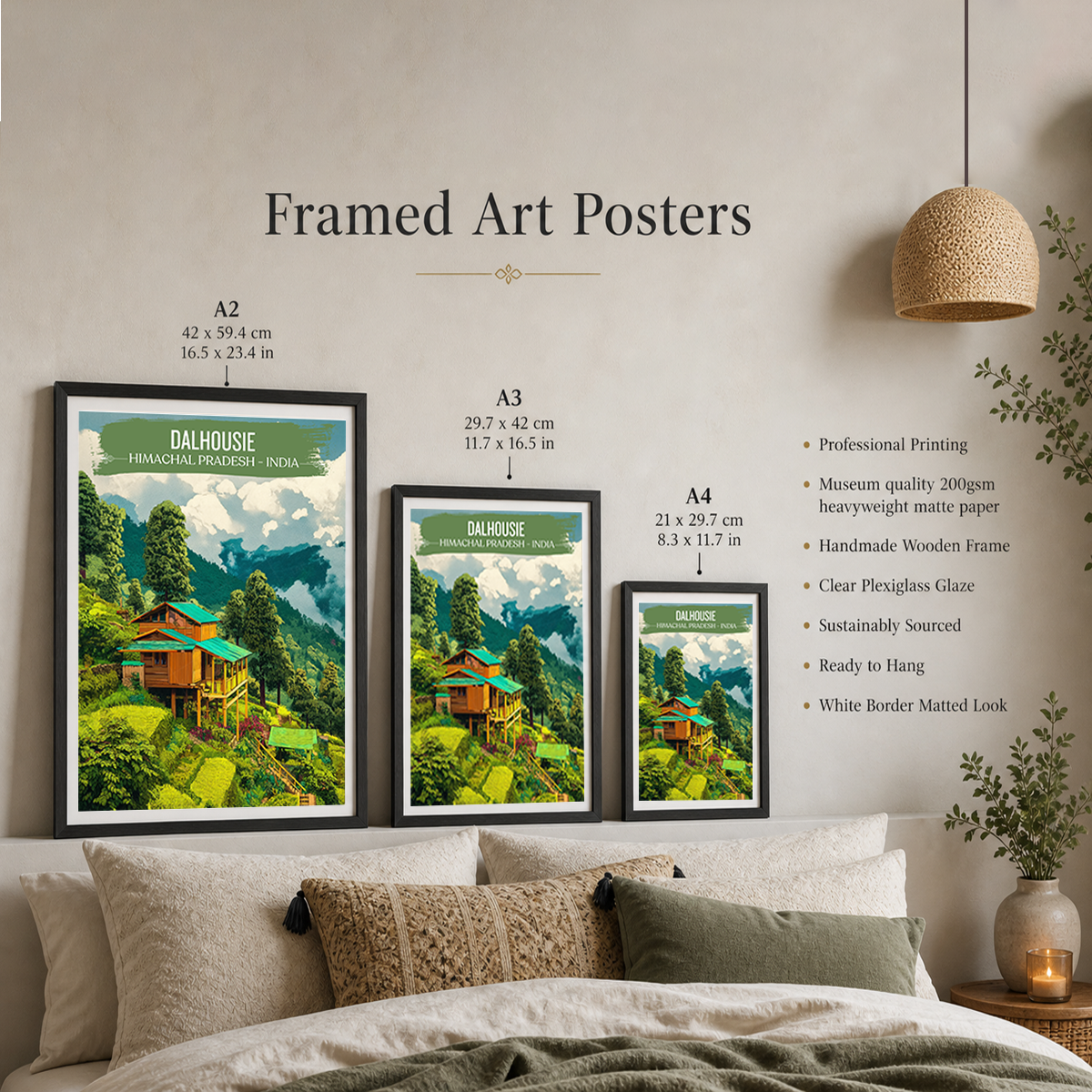 Dalhousie - Himachal Pradesh - India - Travel Wall Art Print Poster - Art Print - Travel Art Poster