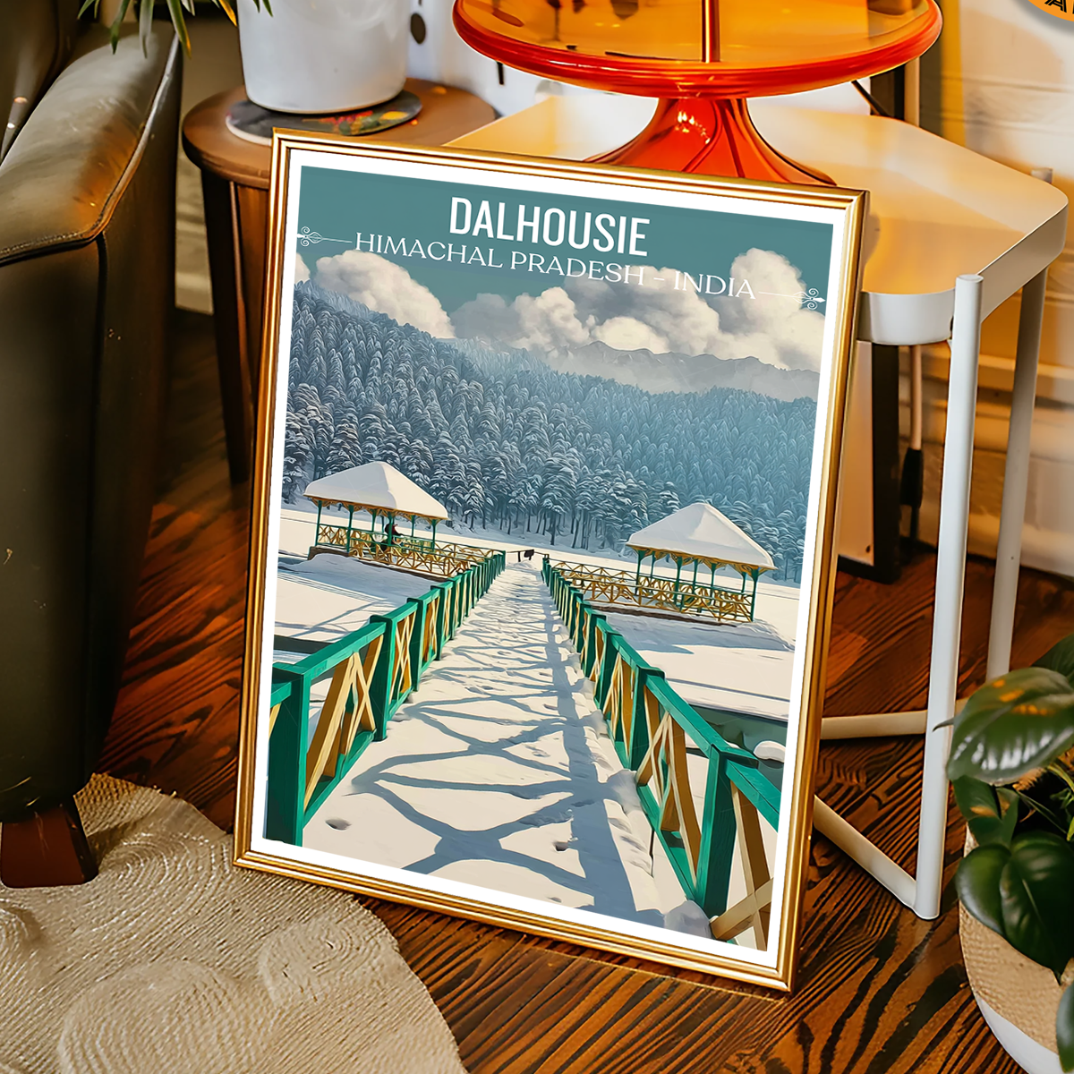 Dalhousie Resort - Himachal Pradesh - India - Travel Wall Art Print Poster - Art Print - Travel Art Poster