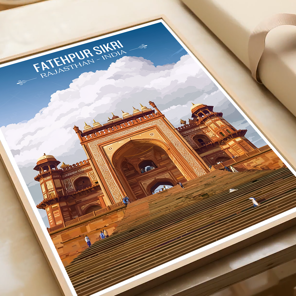 Fatehpur Sikri - Rajasthan- India - Travel Wall Art Print Poster - Art Print - Travel Art Poster