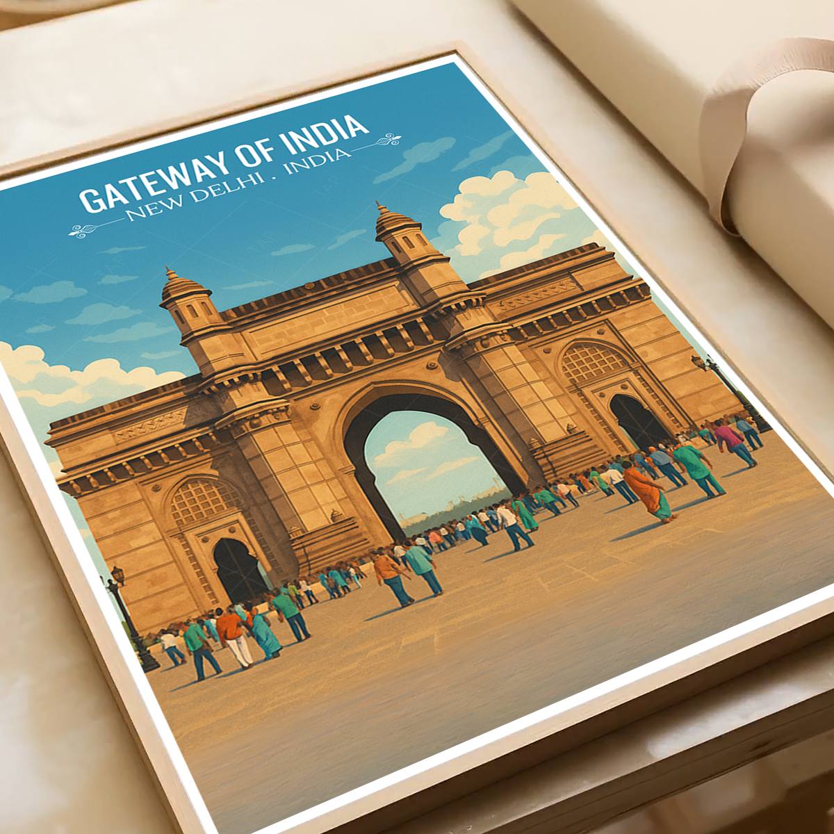 Gateway of India - New Delhi - India - Travel Wall Art Print Poster - Art Print - Travel Art Poster