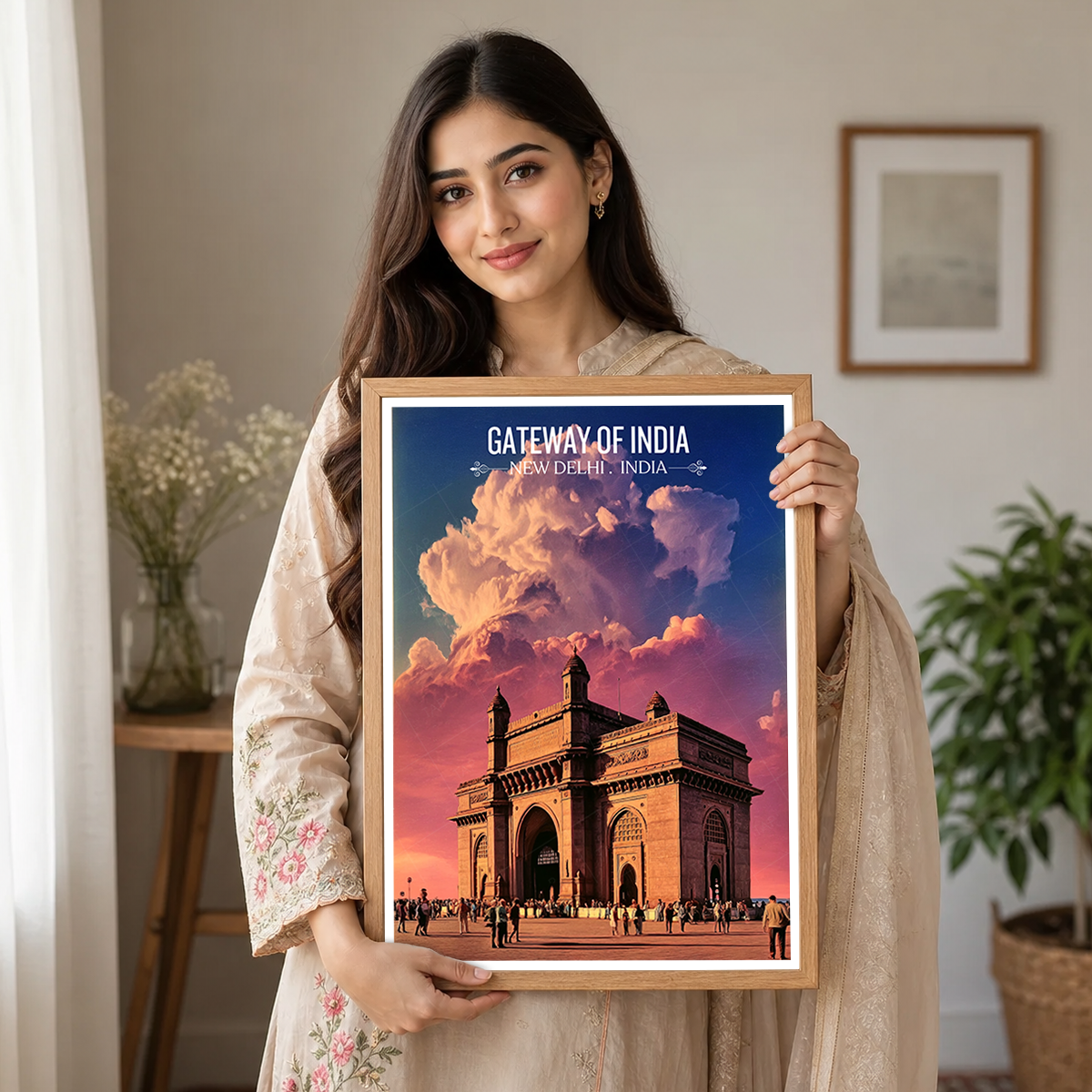 India Gate - New Delhi - India - Travel Wall Art Print Poster - Art Print - Travel Art Poster