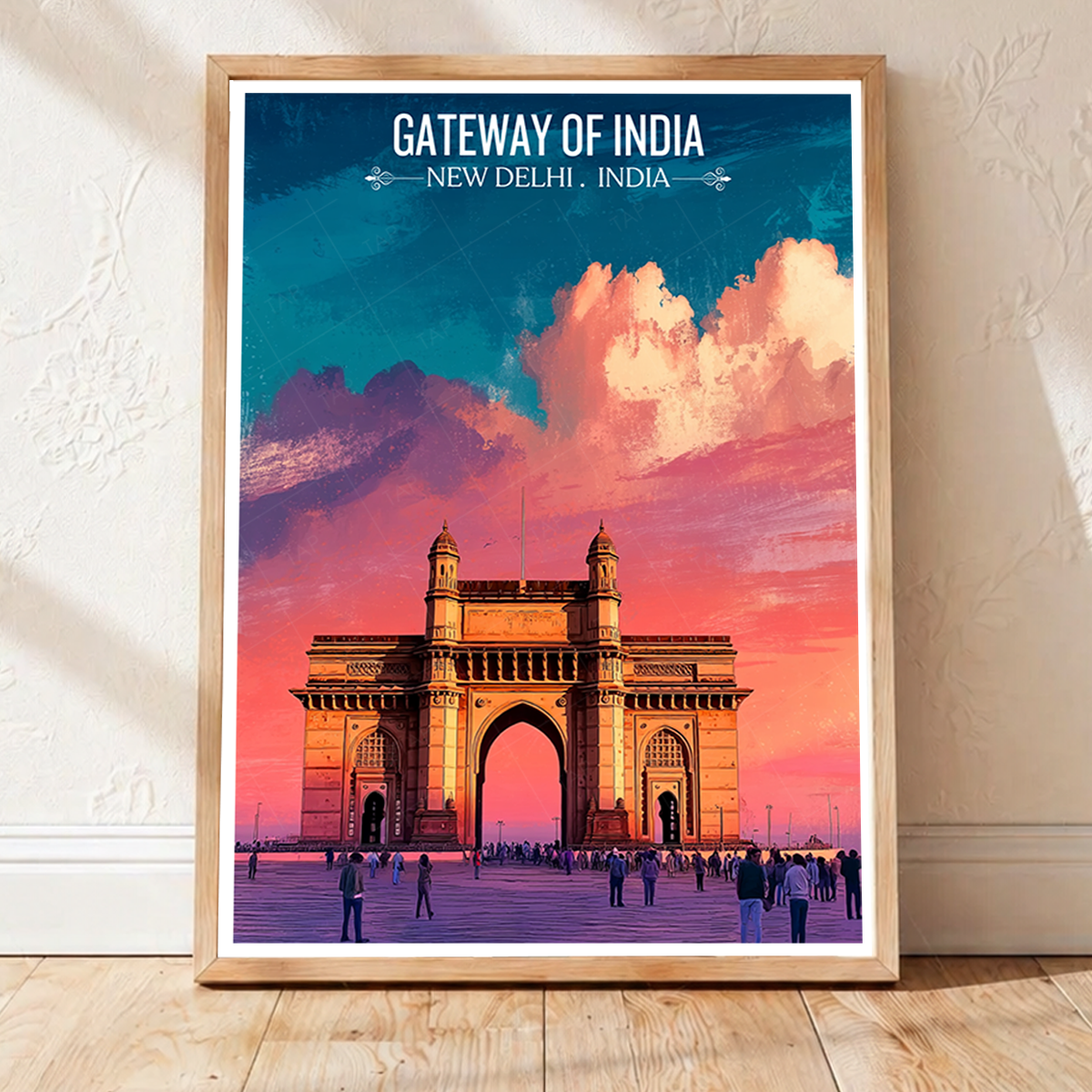 Taj Mahal of Mumbai - New Delhi - India - Travel Wall Art Print Poster - Art Print - Travel Art Poster