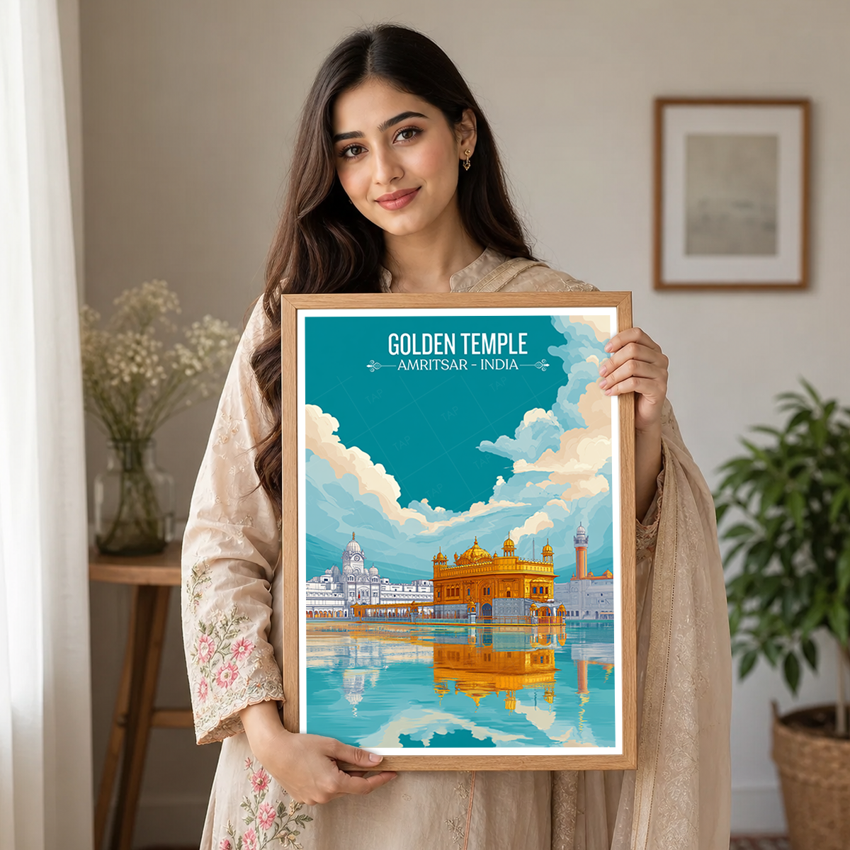 Golden Temple - Amritsar - Travel Wall Art Print Poster - Art Print - Travel Art Poster