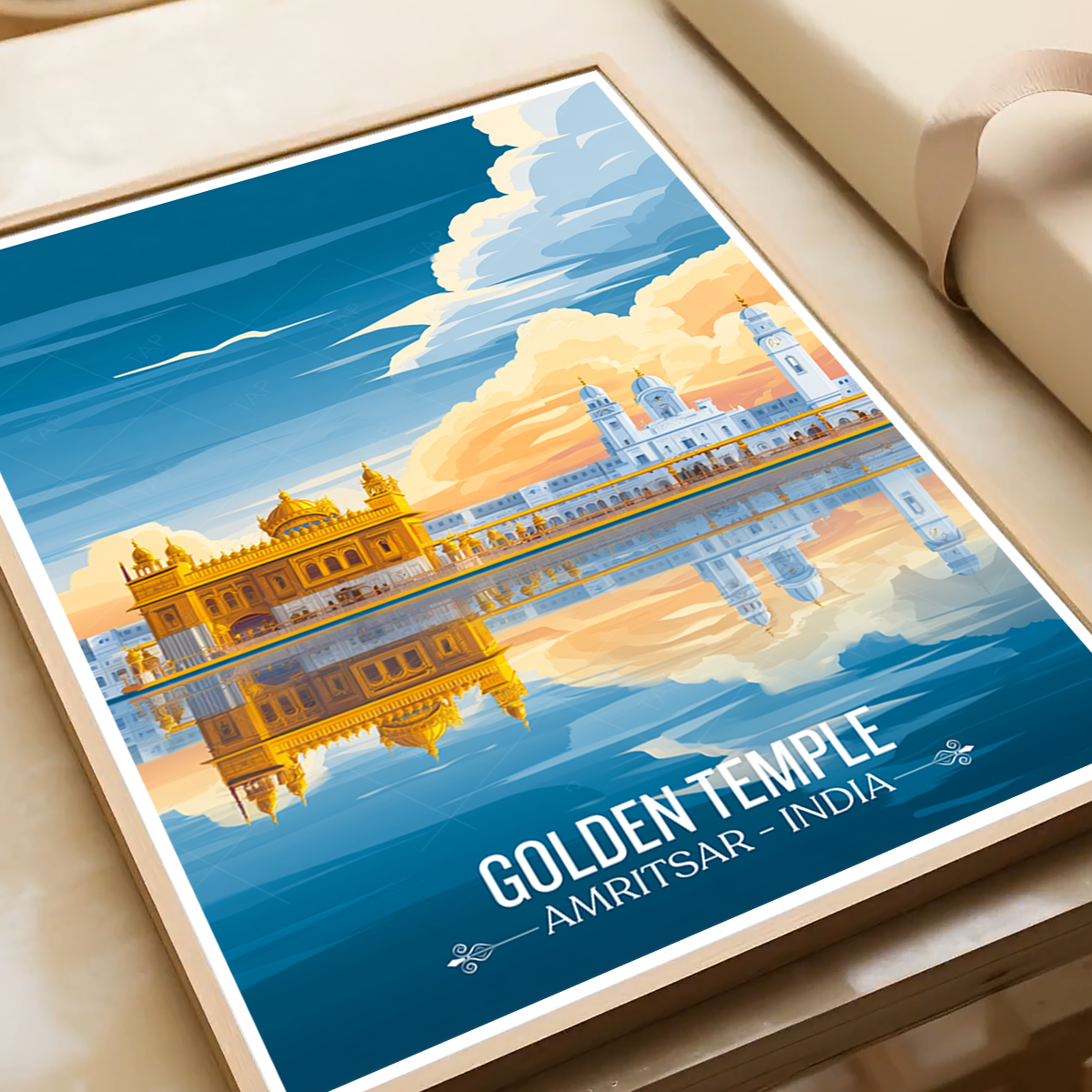 Golden Temple Harmandir Sahib - Amritsar - Travel Wall Art Print Poster - Art Print - Travel Art Poster