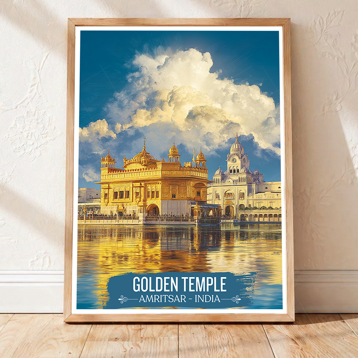 Golden Temple Sri Darbar Sahib - Amritsar - Travel Wall Art Print Poster - Art Print - Travel Art Poster