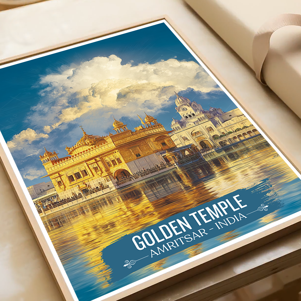 Golden Temple Sri Darbar Sahib - Amritsar - Travel Wall Art Print Poster - Art Print - Travel Art Poster