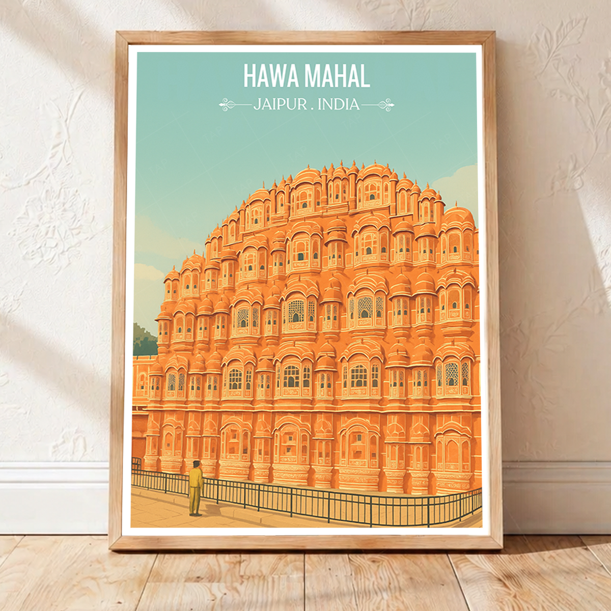 Win Palace Hawa Mahal - Jaipur - Travel Wall Art Print Poster - Art Print - Travel Art Poster
