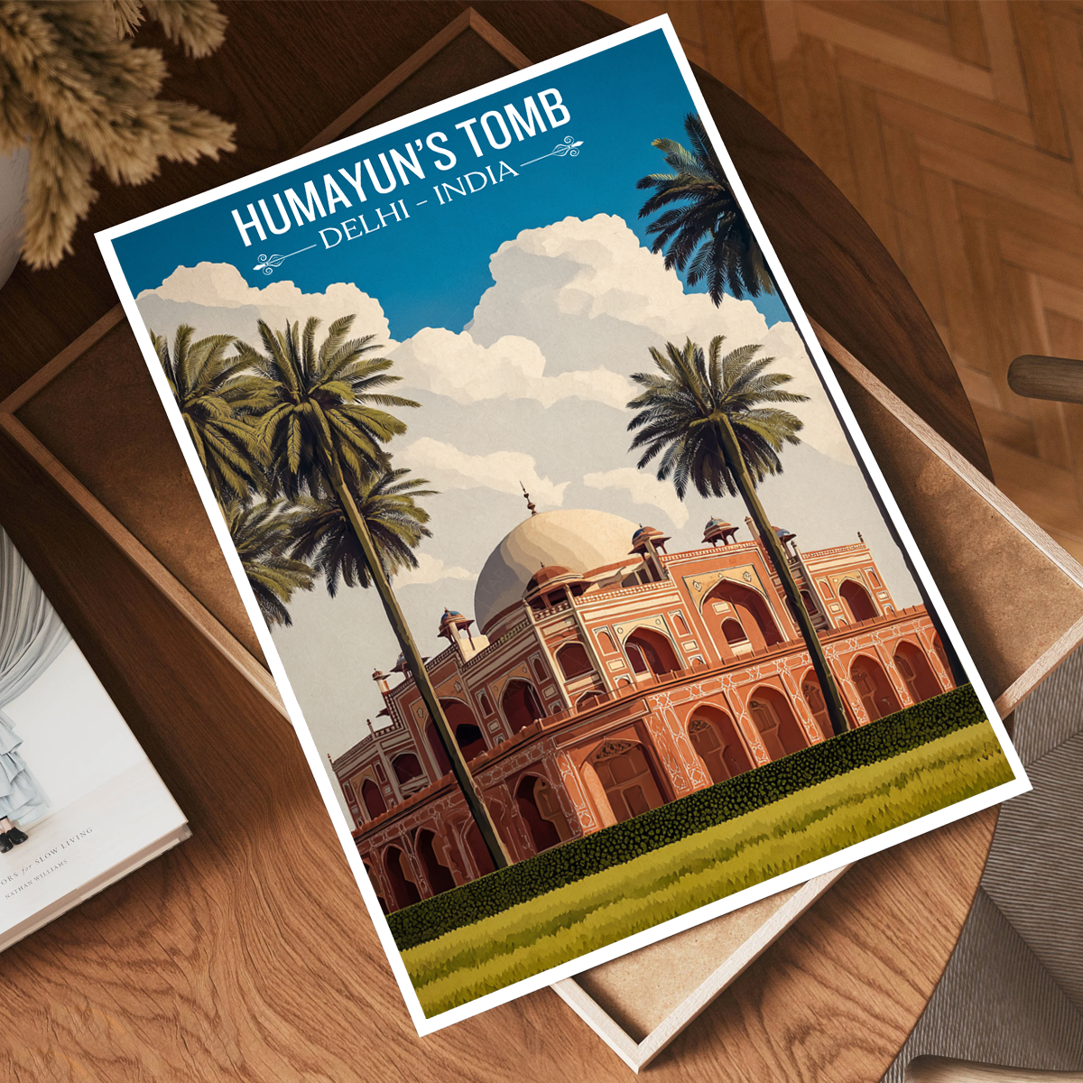 Humayun's Tomb - Delhi - Travel Wall Art Print Poster - Art Print - Travel Art Poster