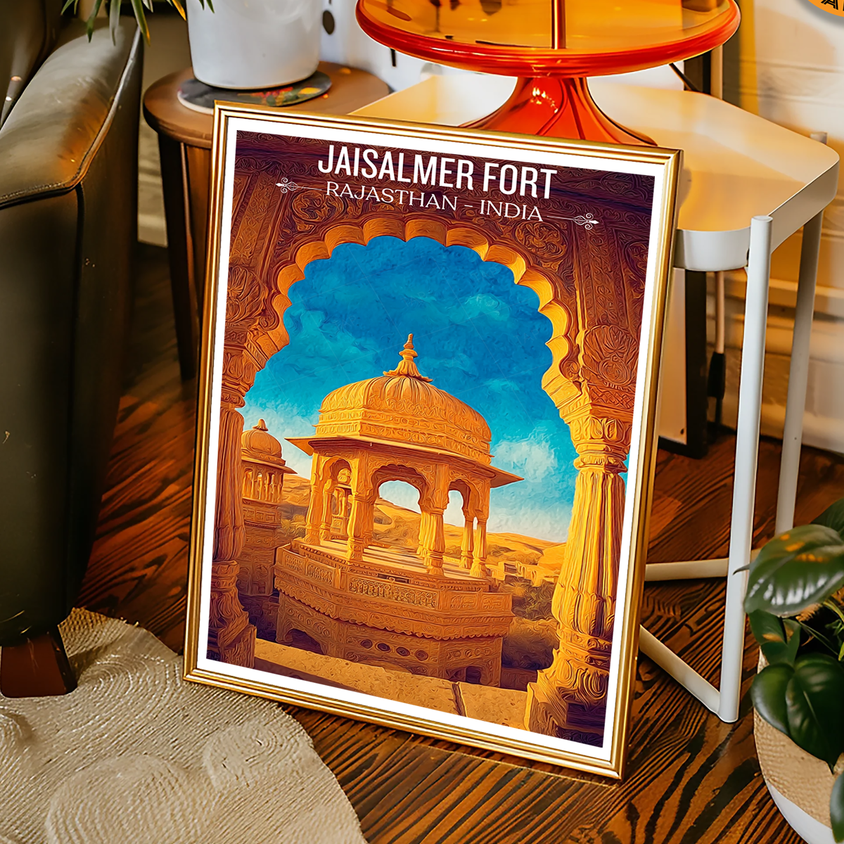 Jaisalmer Fort Sonar Qila Sonargarh - Rajasthan - Travel Wall Art Print Poster - Art Print - Travel Art Poster
