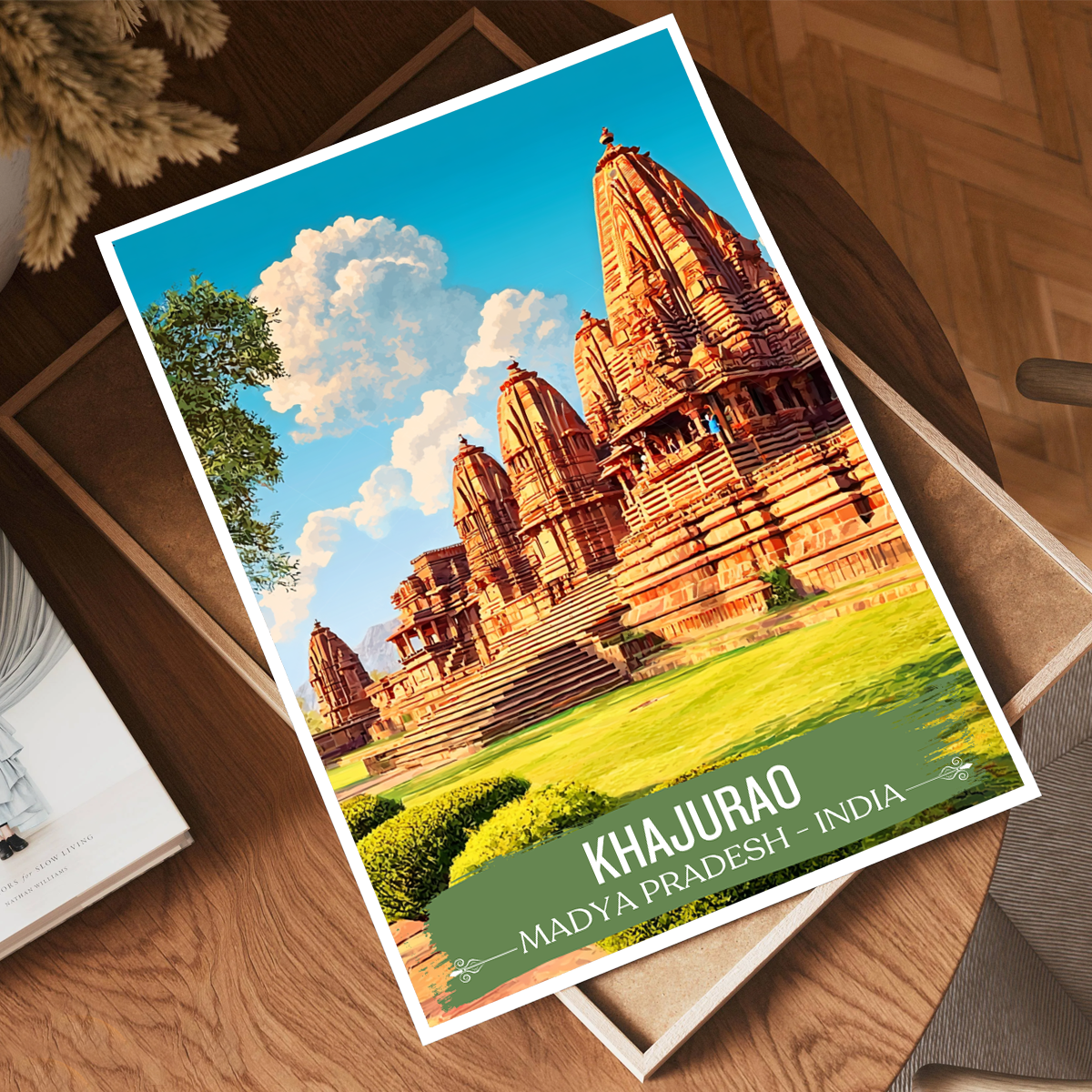 Khajurao - Madya Pradesh - Travel Wall Art Print Poster - Art Print - Travel Art Poster