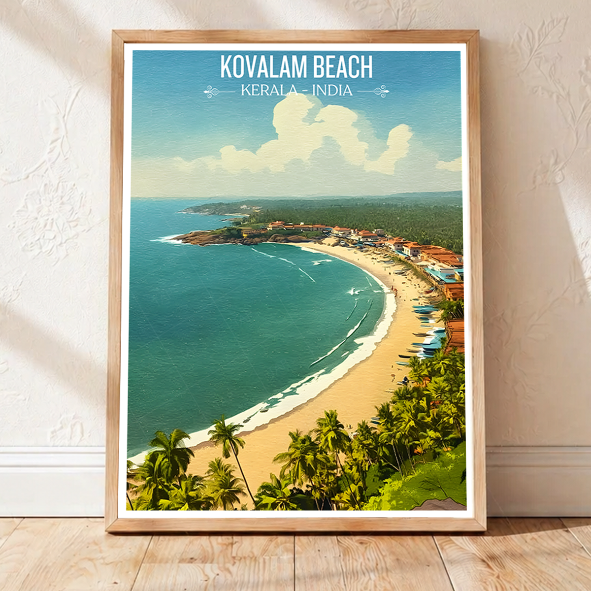 Kovalam Beach - Kerala - India - Travel Wall Art Print Poster - Art Print - Travel Art Poster