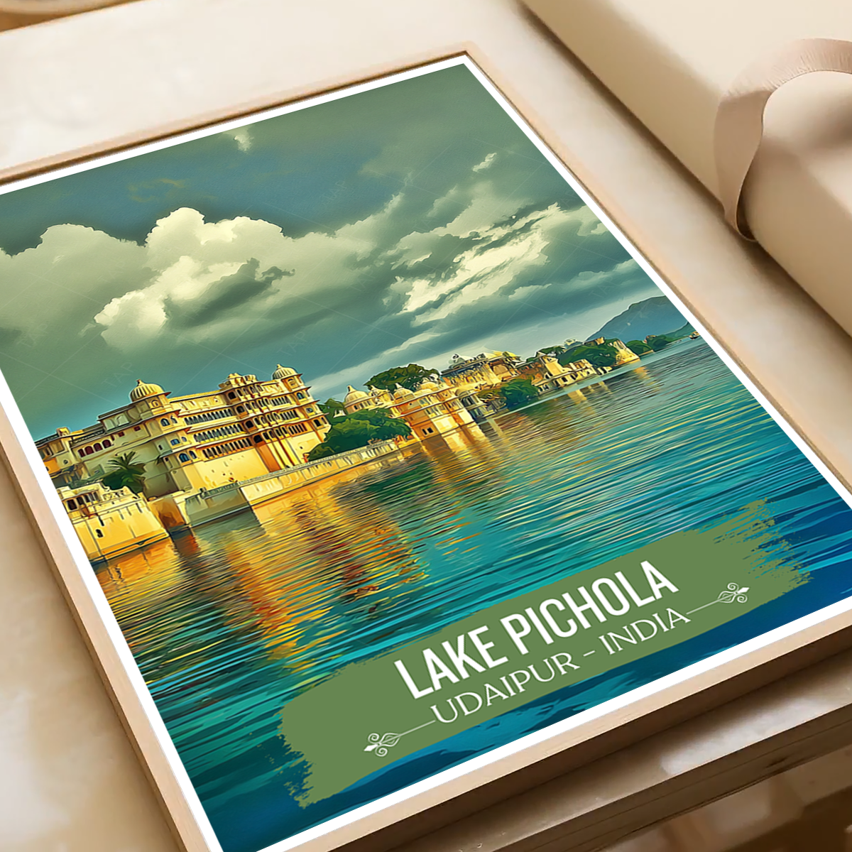 Lake Pichola - Udaipur - India - Travel Wall Art Print Poster - Art Print - Travel Art Poster