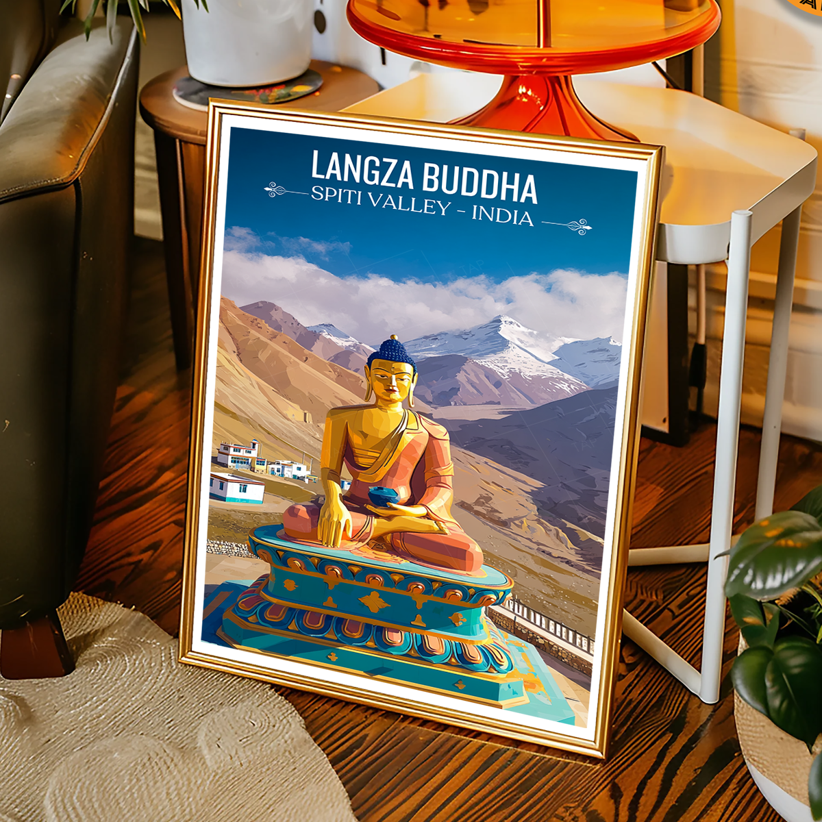 Langza Buddha - Spiti Valley - India - Travel Wall Art Print Poster - Art Print - Travel Art Poster
