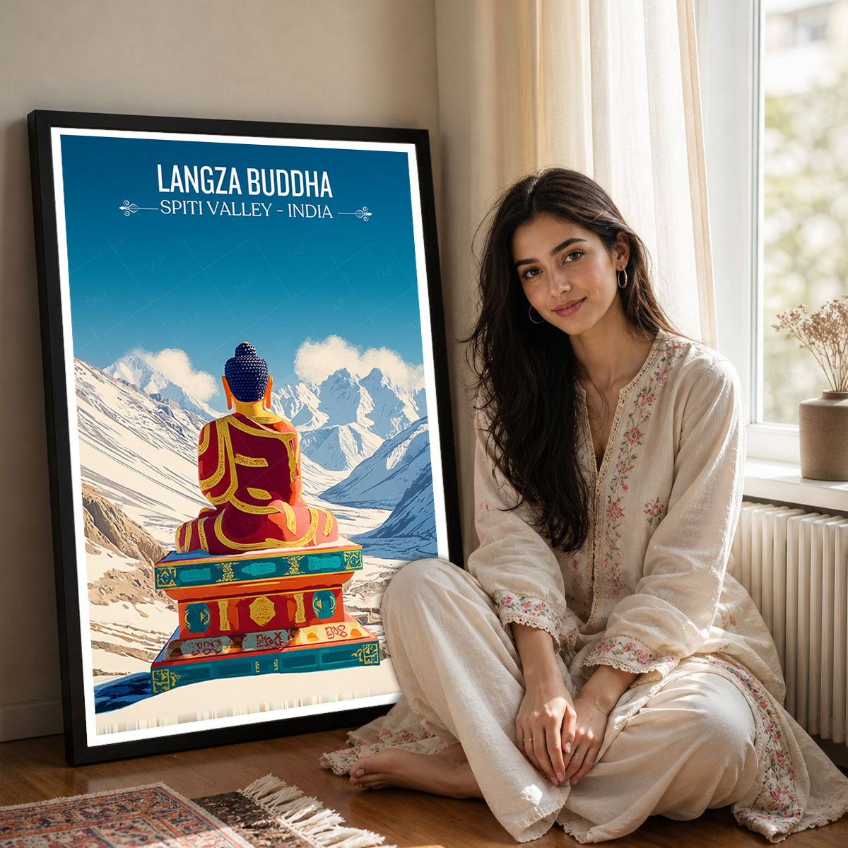 Langza Spiritual Buddha - Spiti Valley - India - Travel Wall Art Print Poster - Art Print - Travel Art Poster
