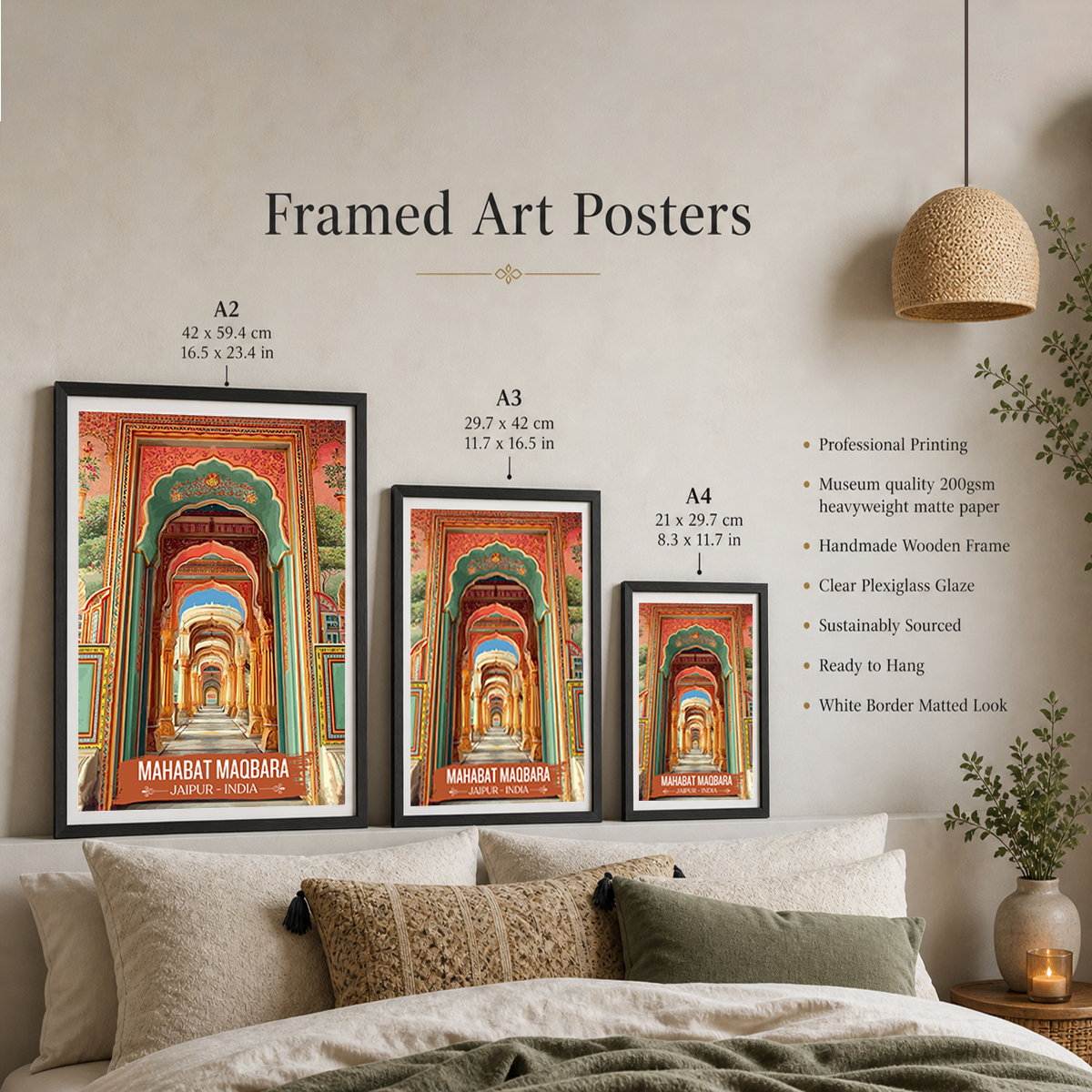Mahabt Khan Mausoleum - Junagarh - India - Travel Wall Art Print Poster - Art Print - Travel Art Poster