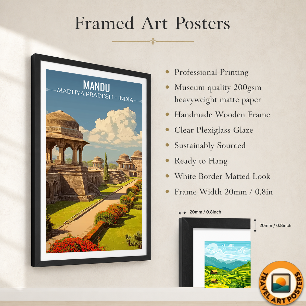 Mandu Fort - Madhya Pradesh - India - Travel Wall Art Print Poster - Art Print - Travel Art Poster