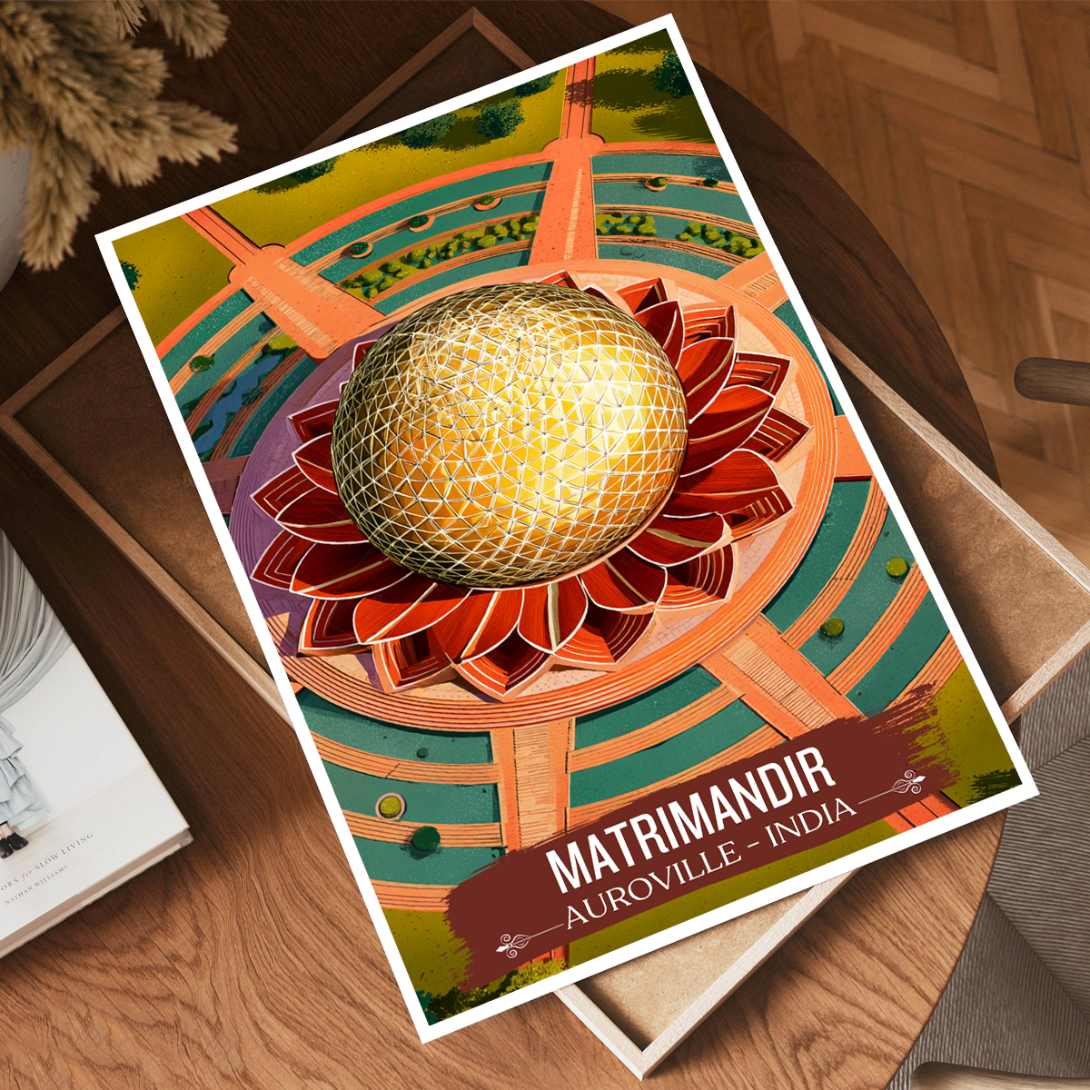 Matrimandir - Auroville - India - Travel Wall Art Print Poster - Art Print - Travel Art Poster