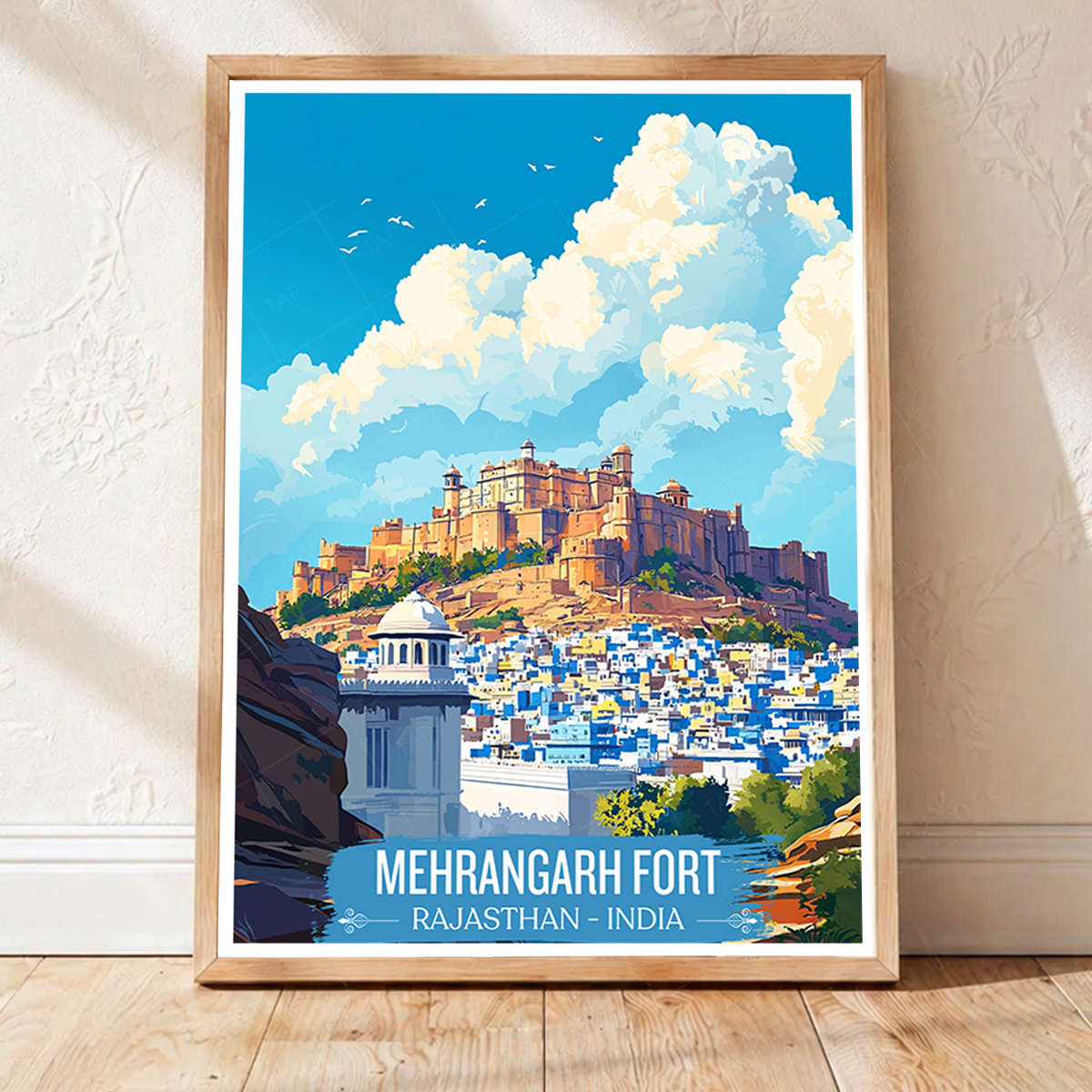 Mehrangarh Fort - Rajasthan - India - Travel Wall Art Print Poster - Art Print - Travel Art Poster