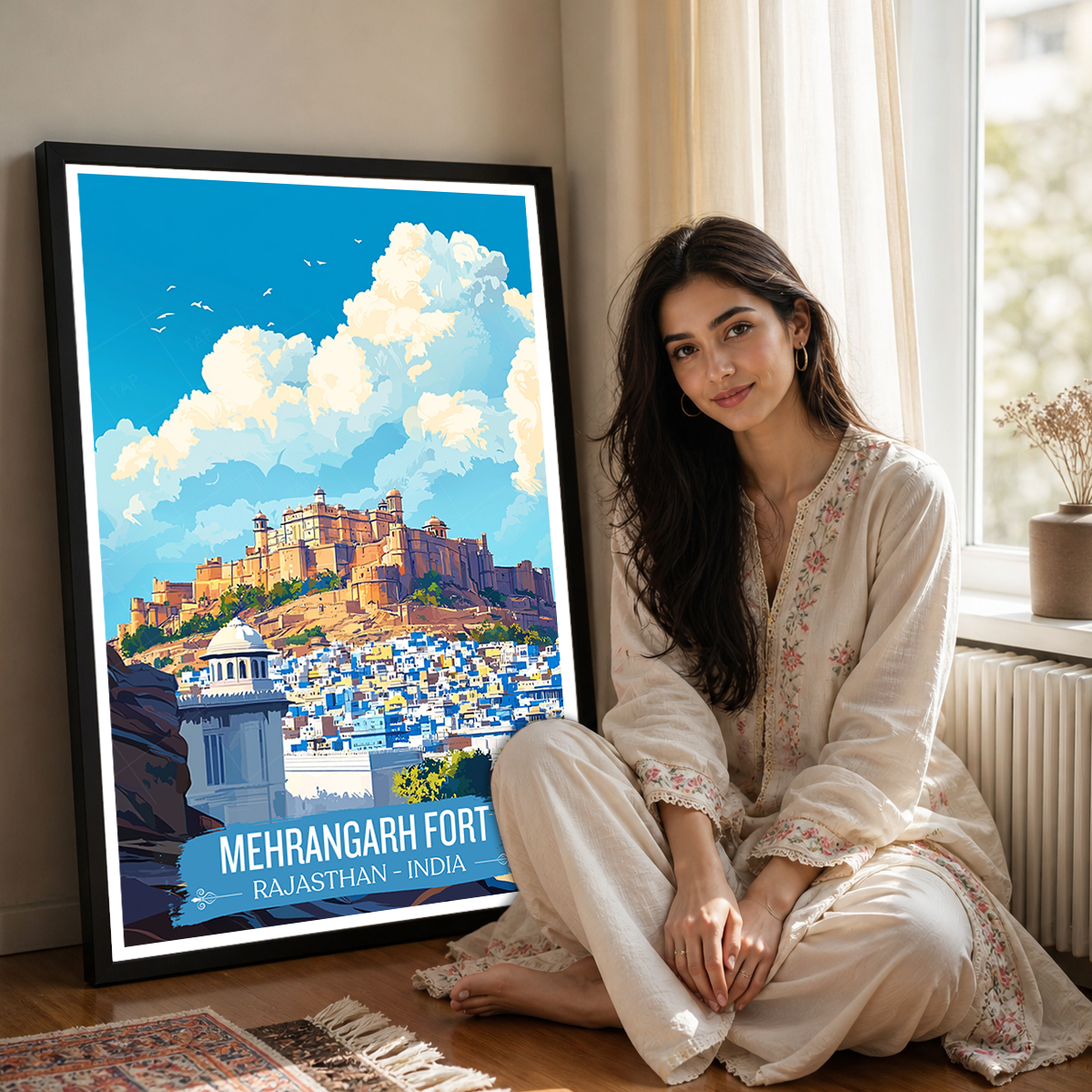 Mehrangarh Fort - Rajasthan - India - Travel Wall Art Print Poster - Art Print - Travel Art Poster