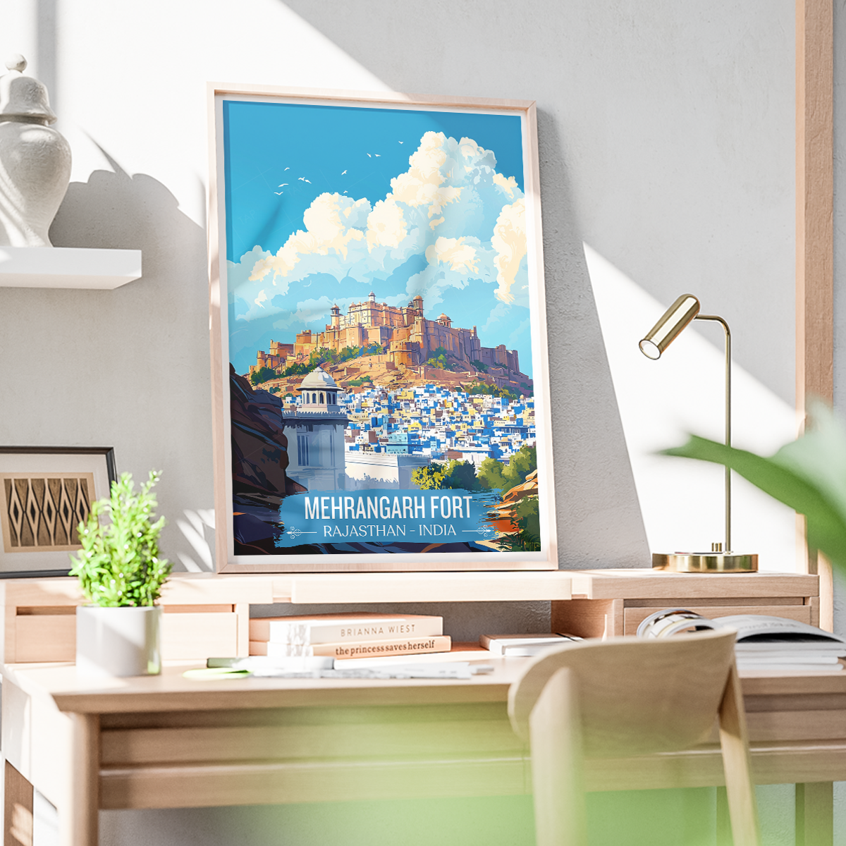 Mehrangarh Fort - Rajasthan - India - Travel Wall Art Print Poster - Art Print - Travel Art Poster