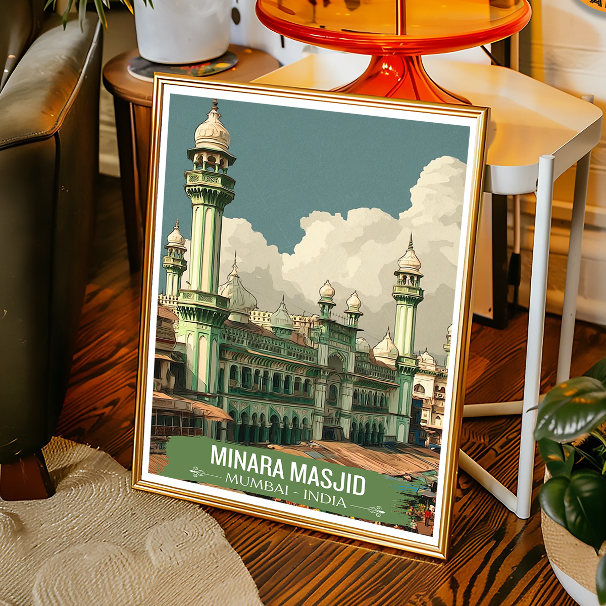 Minara Masjid - Mumbai - India - Travel Wall Art Print Poster - Art Print - Travel Art Poster