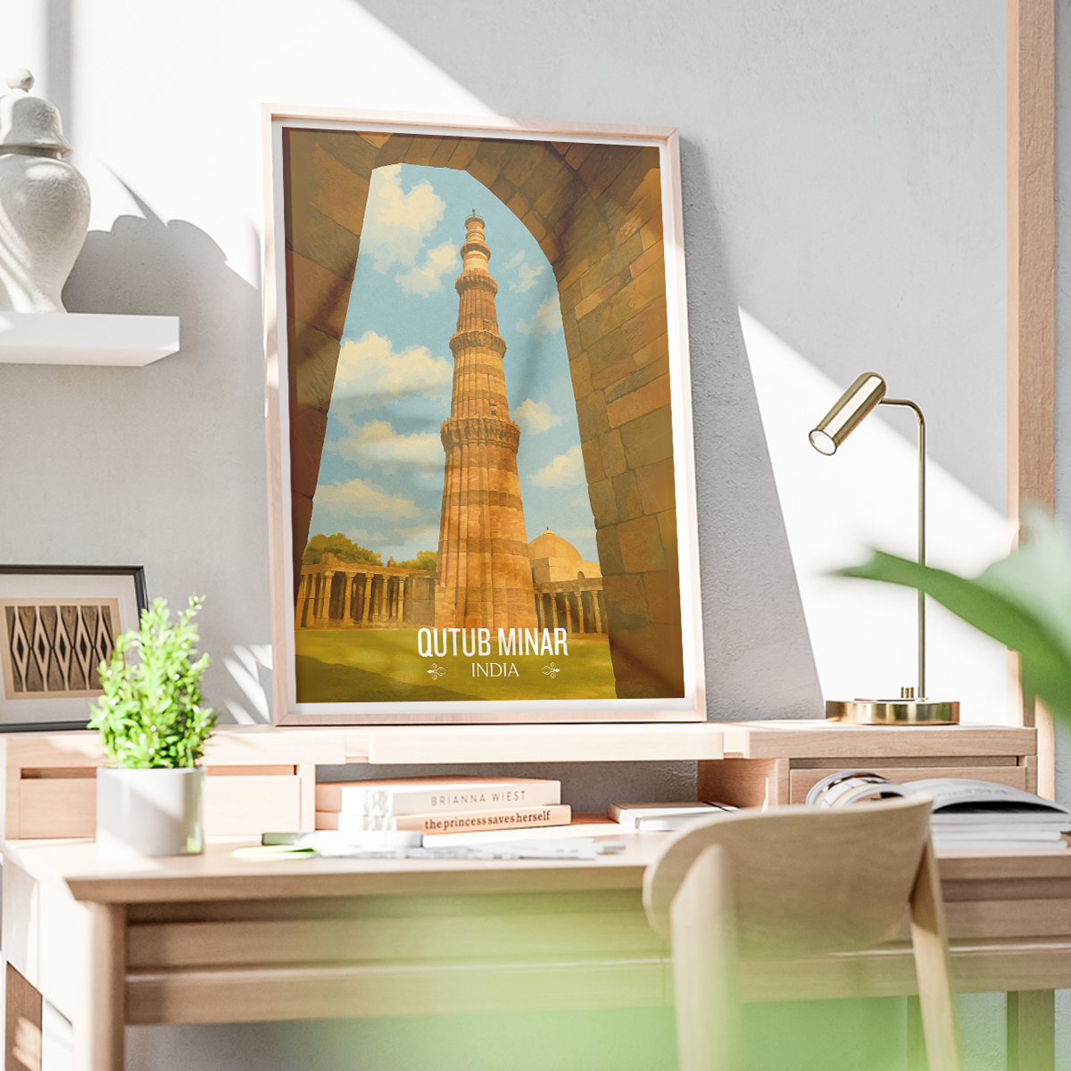 Vishnu Stambh - Delhi - India - Travel Wall Art Print Poster - Art Print - Travel Art Poster