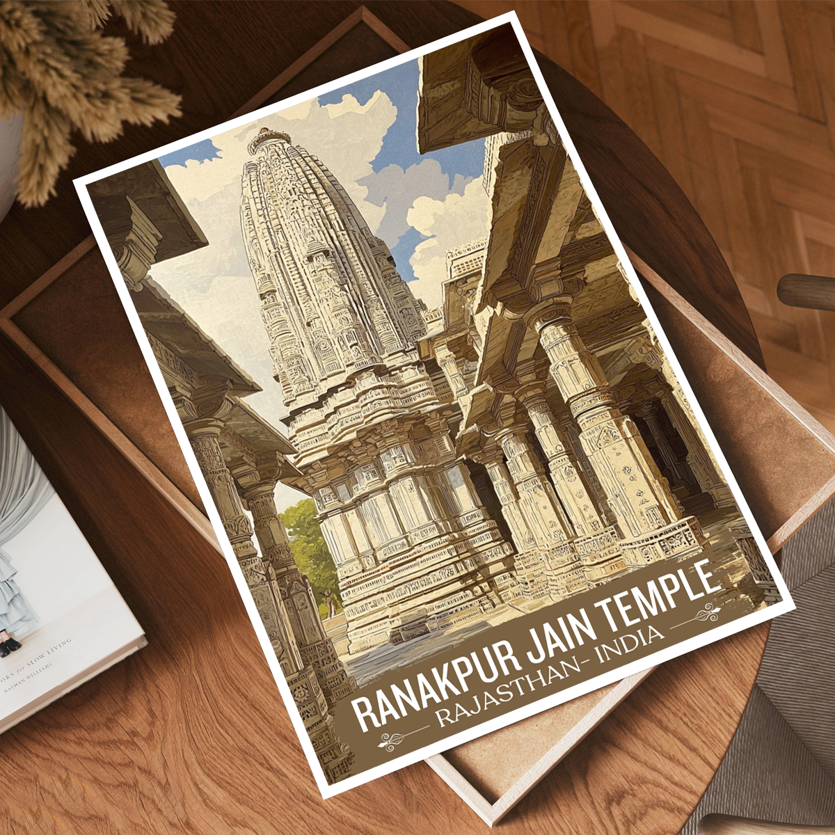 Ranakpur Jain Temple - Rajasthan - India - Travel Wall Art Print Poster - Art Print - Travel Art Poster