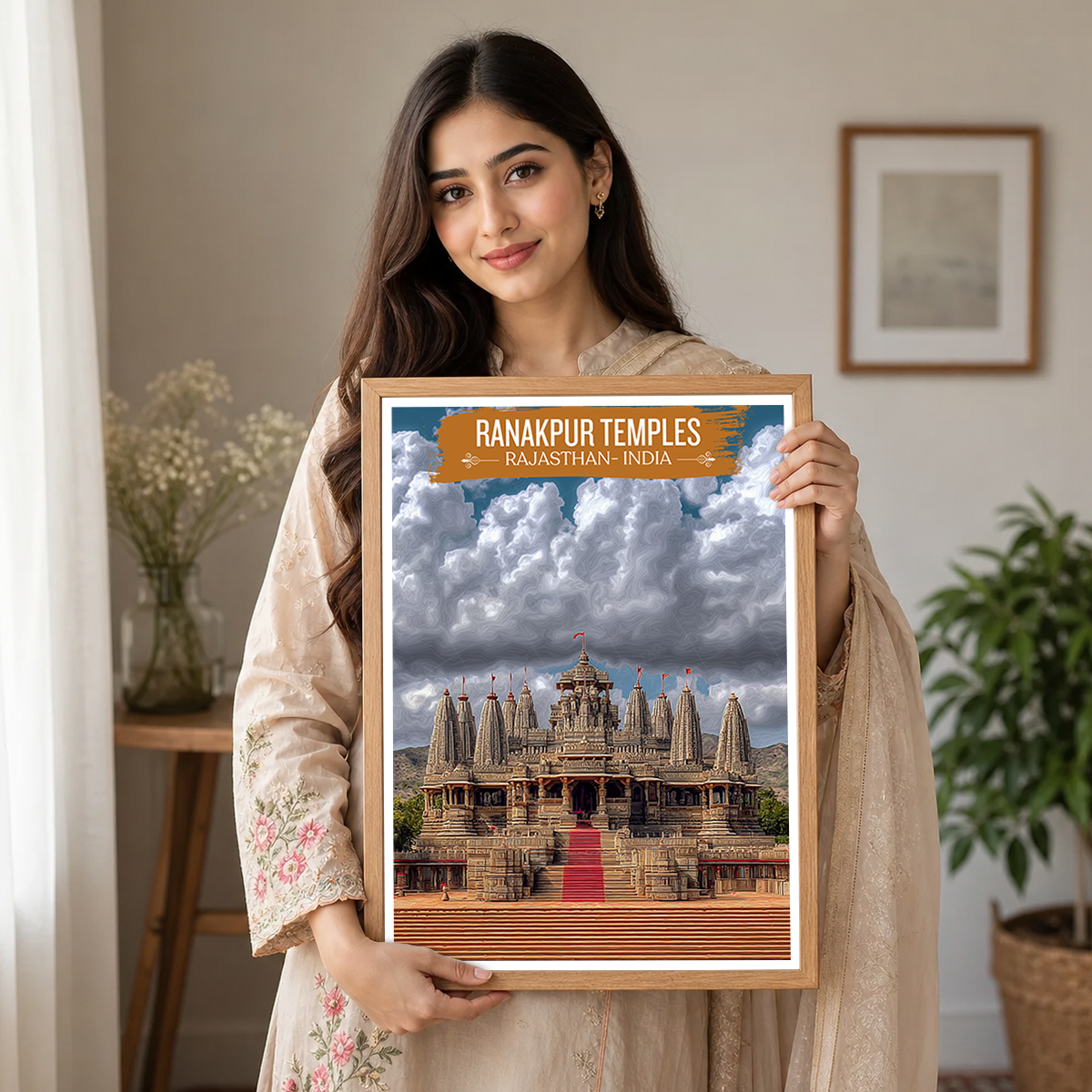 Ranakpur Temples - Rajasthan - India - Travel Wall Art Print Poster - Art Print - Travel Art Poster