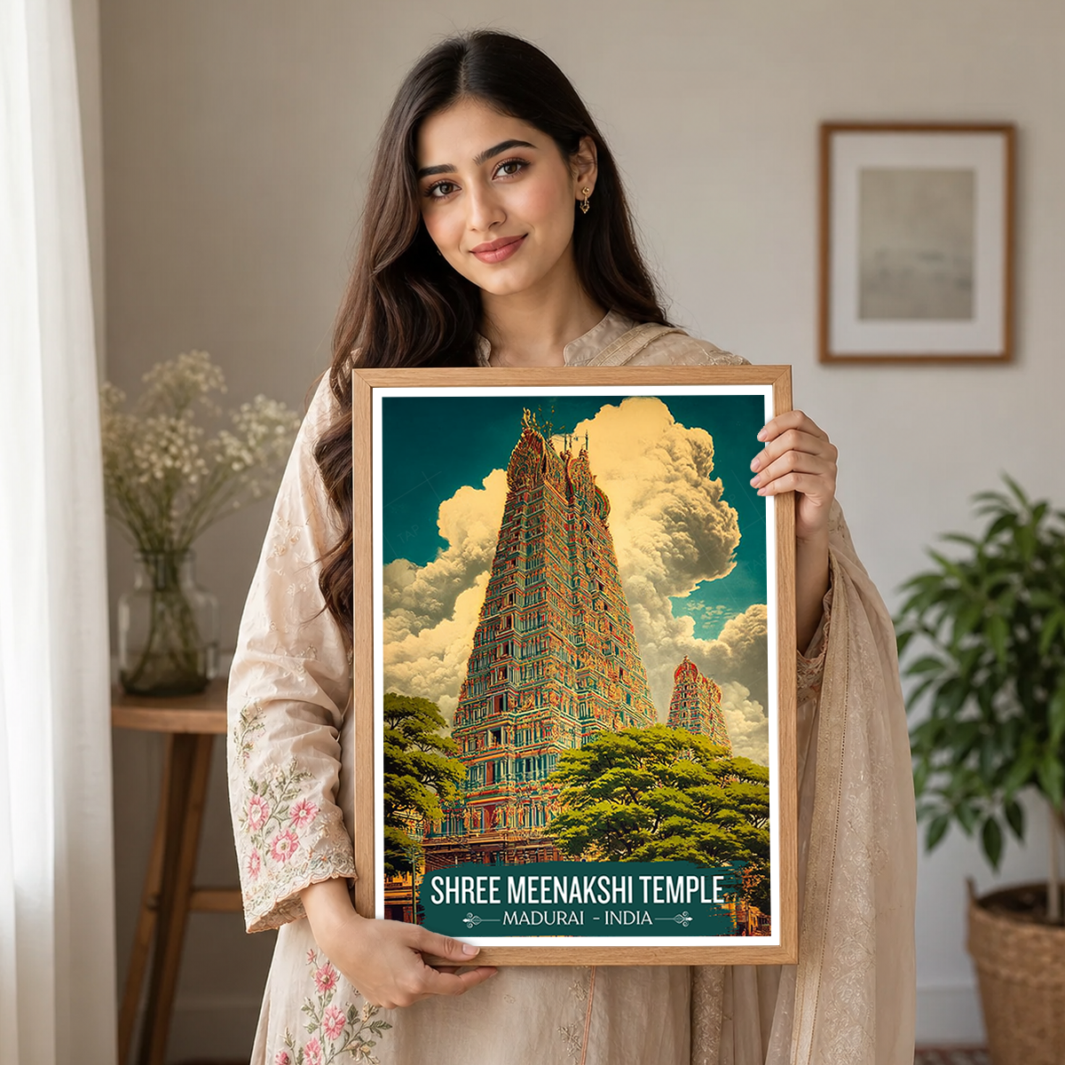 Shree Meenakshi Temple - Madurai - India - Travel Wall Art Print Poster - Art Print - Travel Art Poster