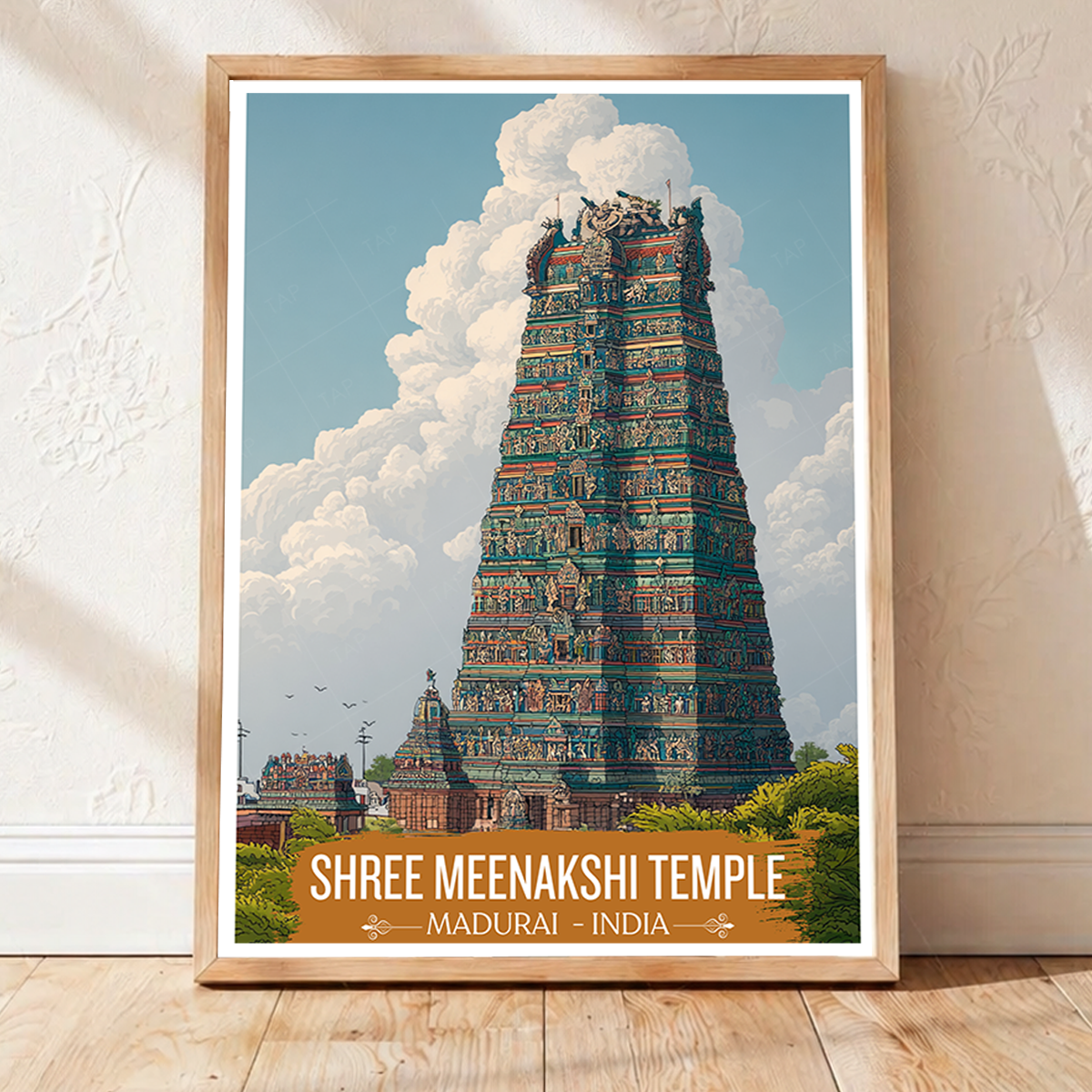 Shree Meenakshi Hindu Temple - Madurai - India - Travel Wall Art Print Poster - Art Print - Travel Art Poster