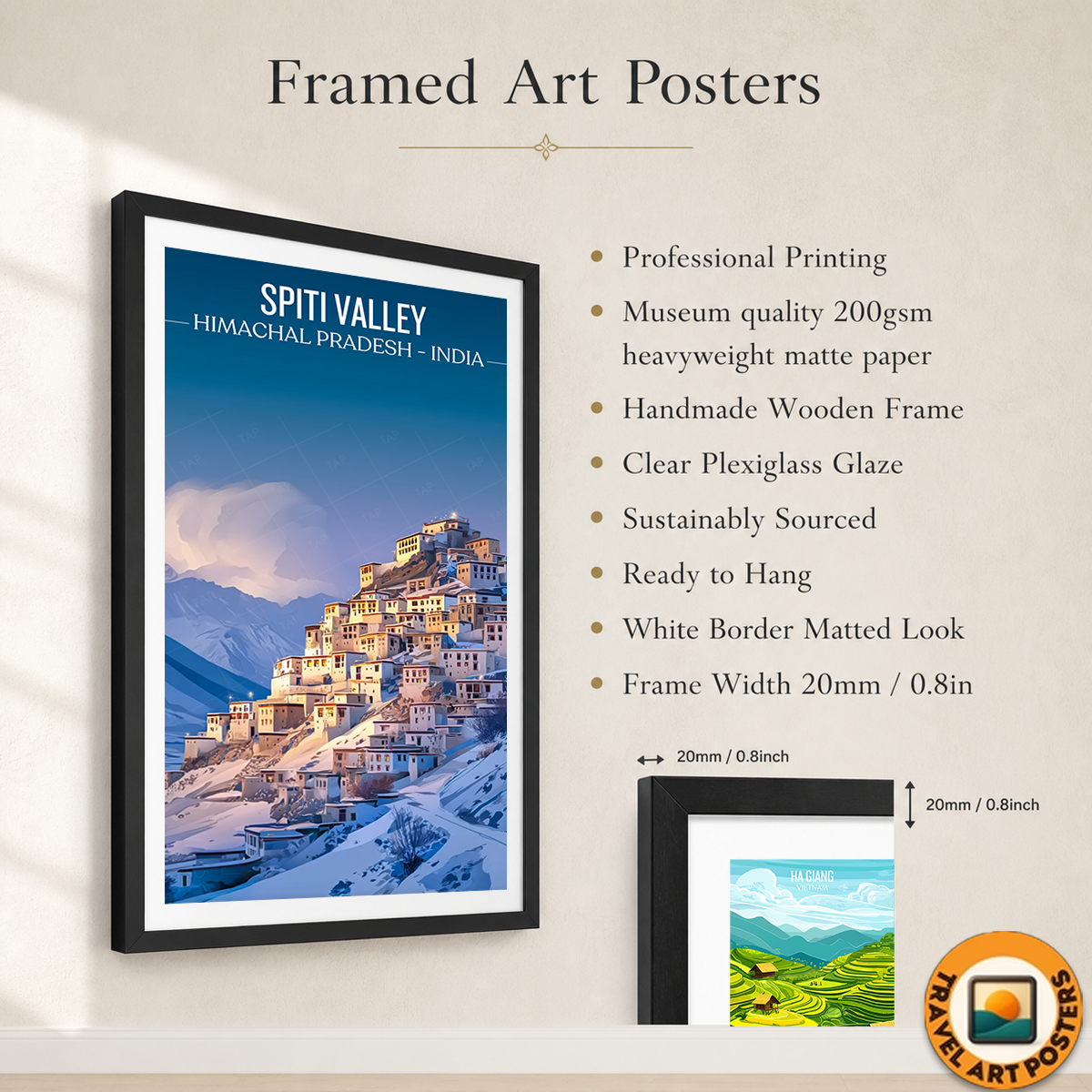 Spirit Valley - Madurai - India - Travel Wall Art Print Poster - Art Print - Travel Art Poster